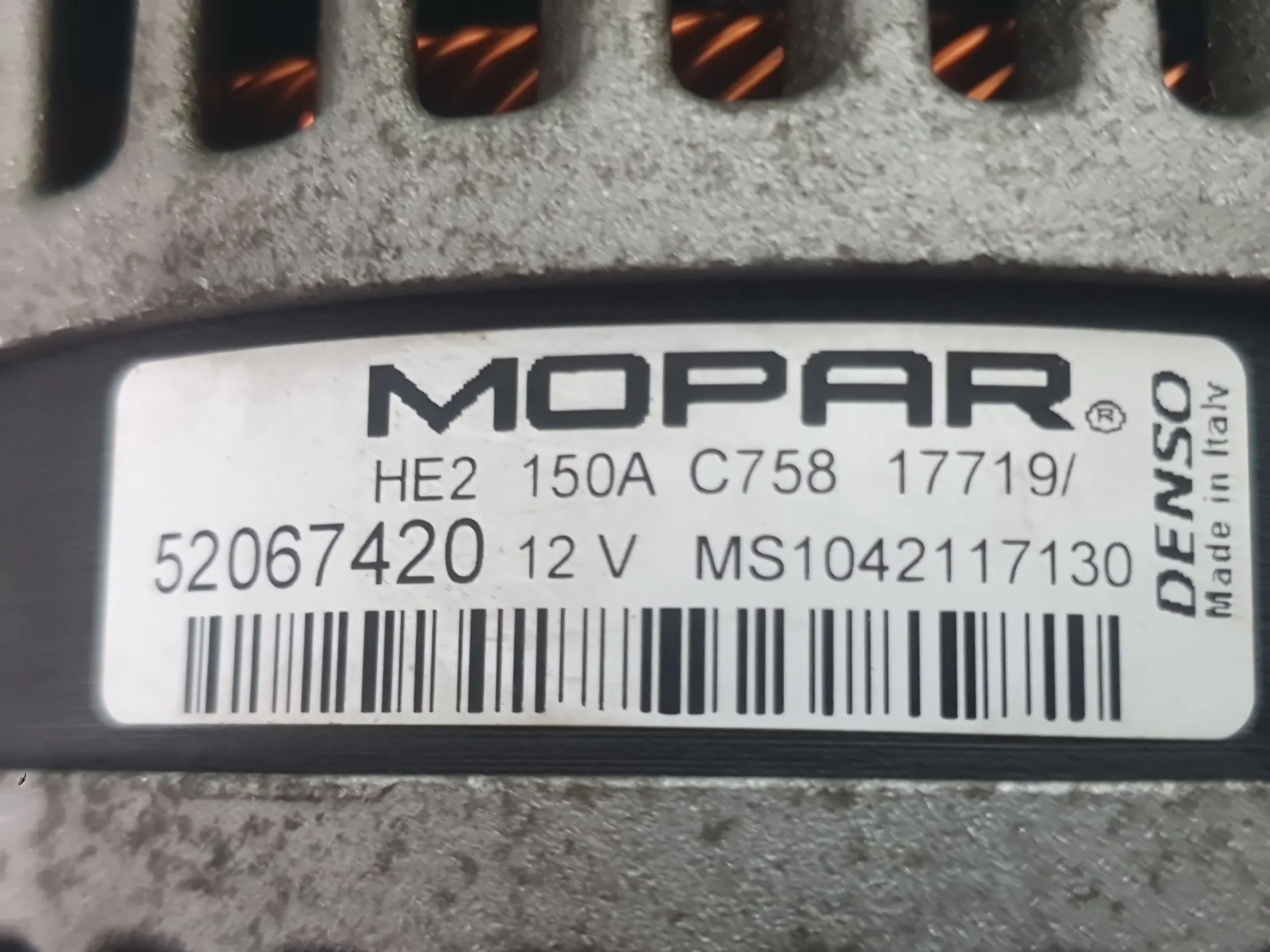 Alternador para Jeep Renegade Suv (Bu, B1, Bv)