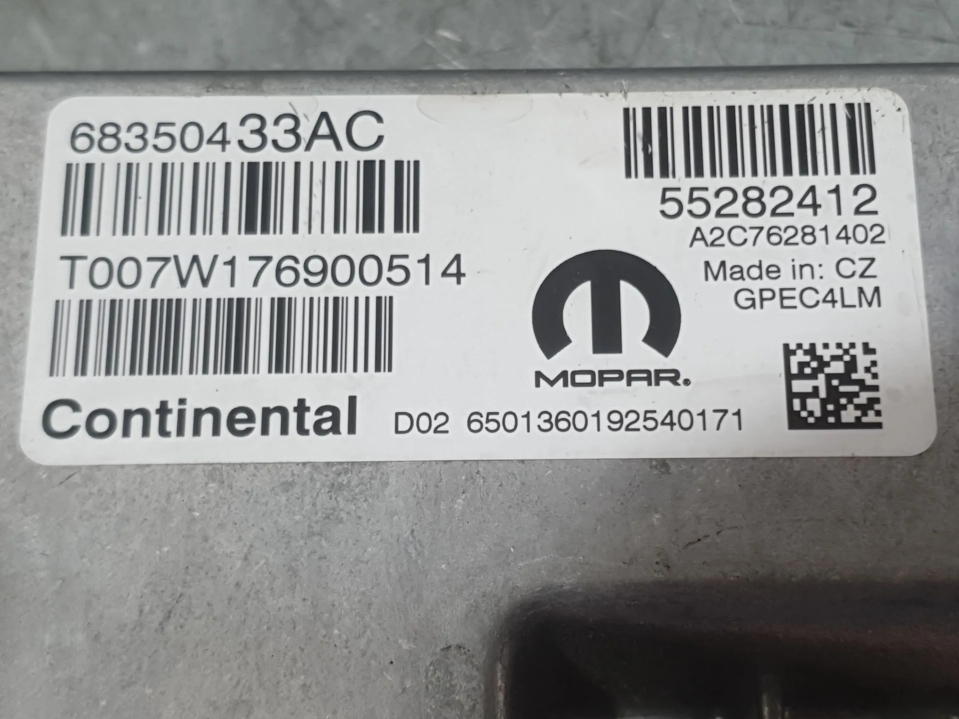 Centralita Motor Uce para Jeep Renegade Suv (Bu, B1, Bv)