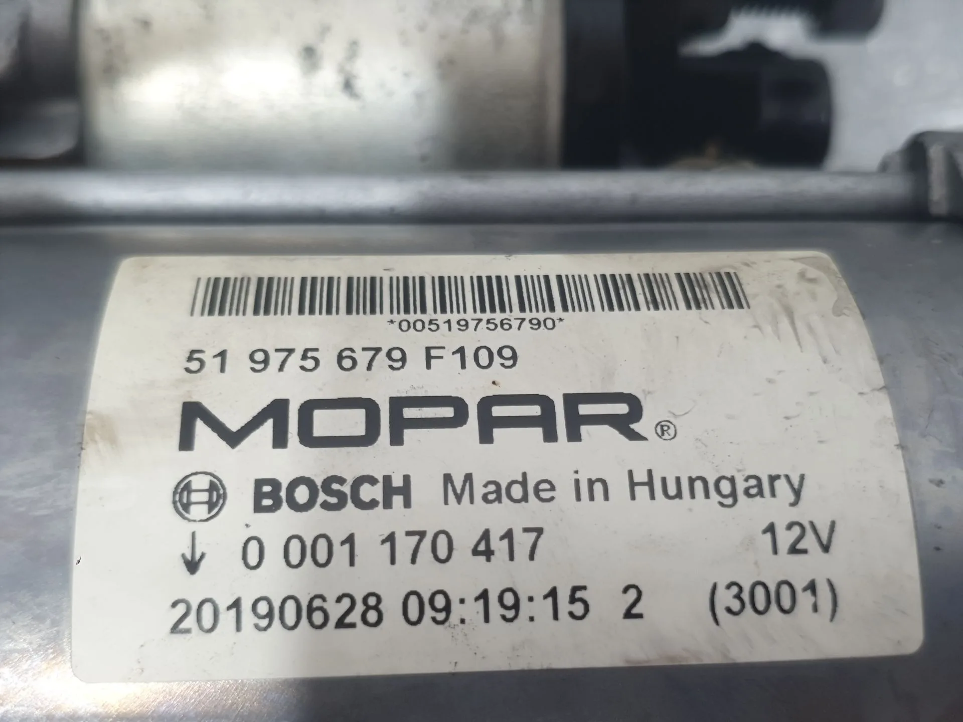 Motor Arranque para Jeep Renegade Suv (Bu, B1, Bv)