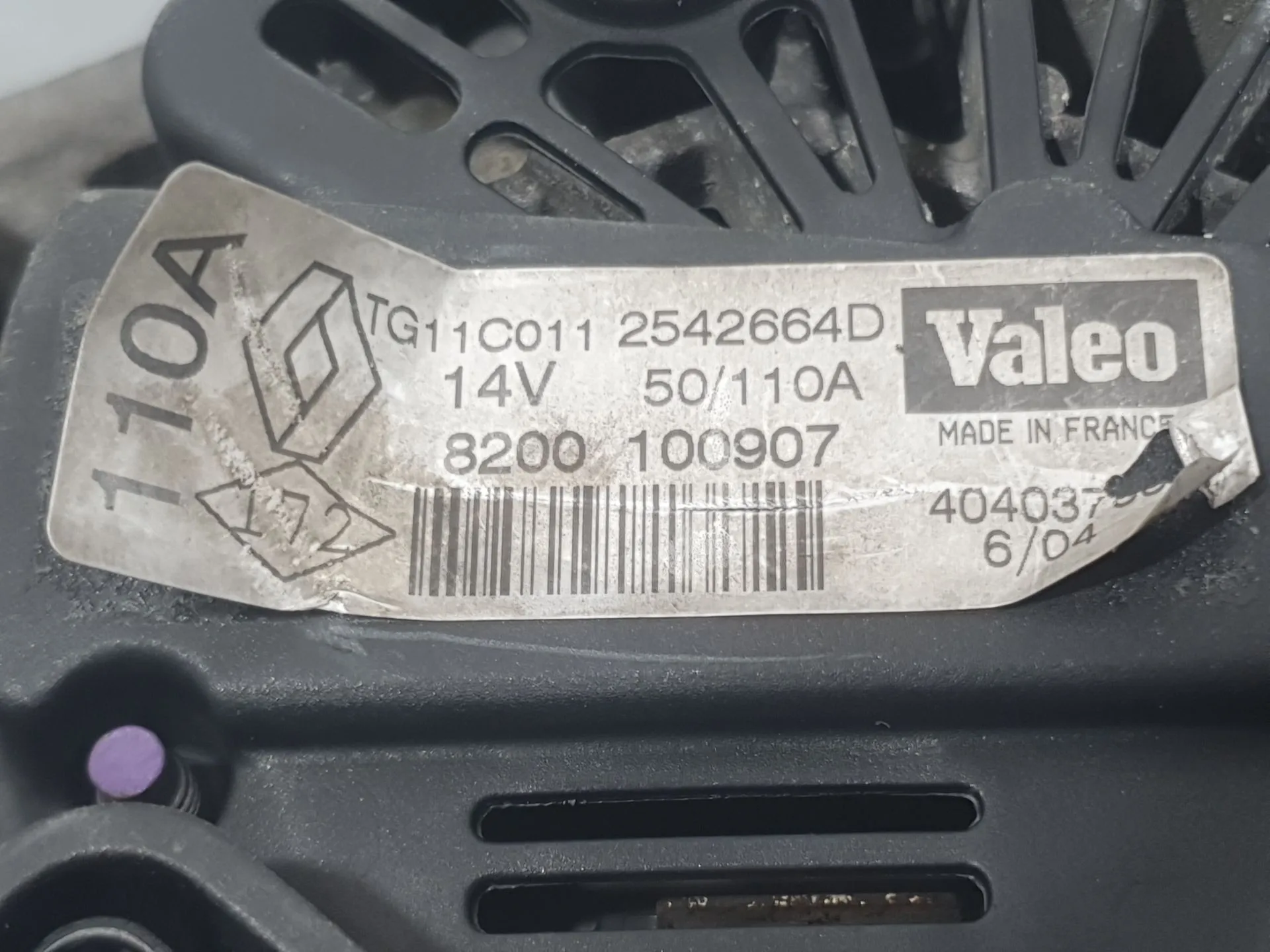 Alternador para Renault Megane Ii (Bm0/1_, Cm0/1_)