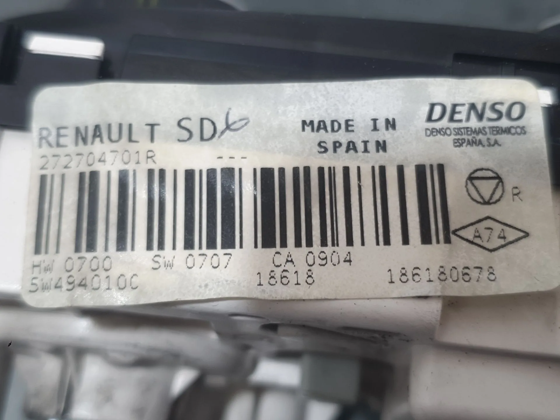 Mando Calefaccion / Aire Acondicionado para Renault Clio Iv (Bh_)