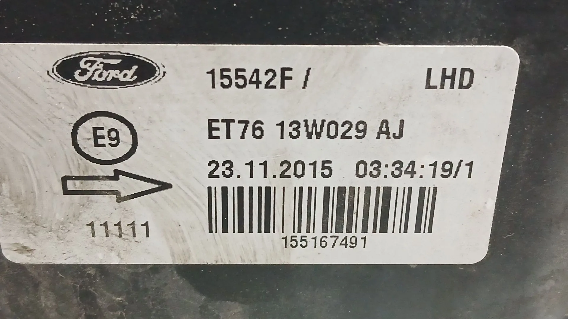 Faro Derecho para Ford Tourneo Courier B460 Monospace