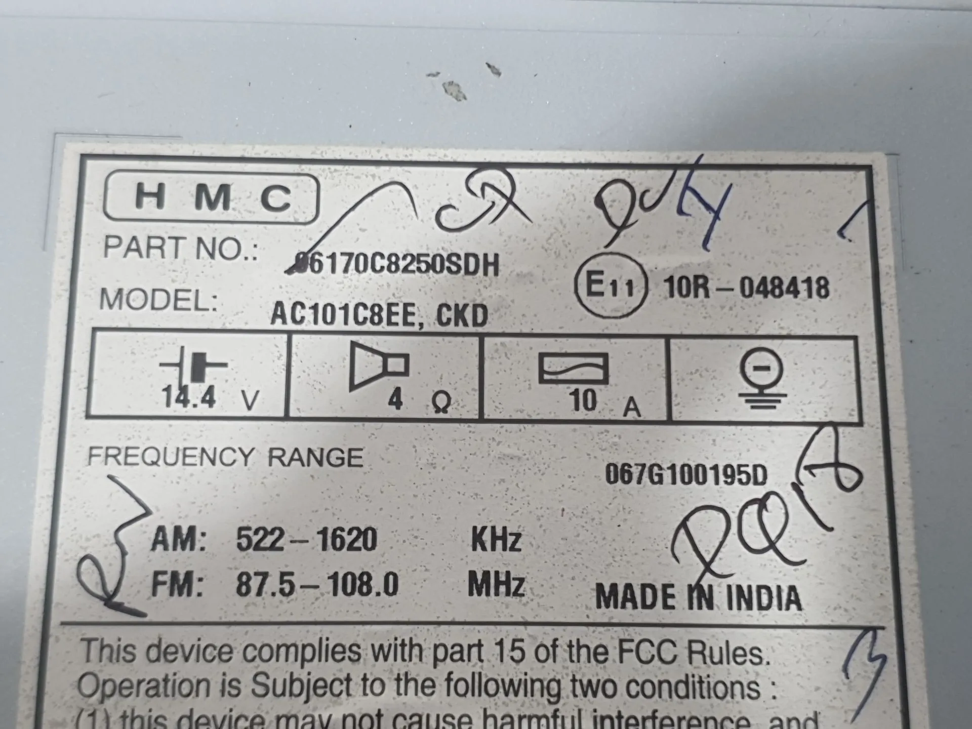 Sistema Audio / Radio Cd para Hyundai I20 Ii (Gb, Ib)