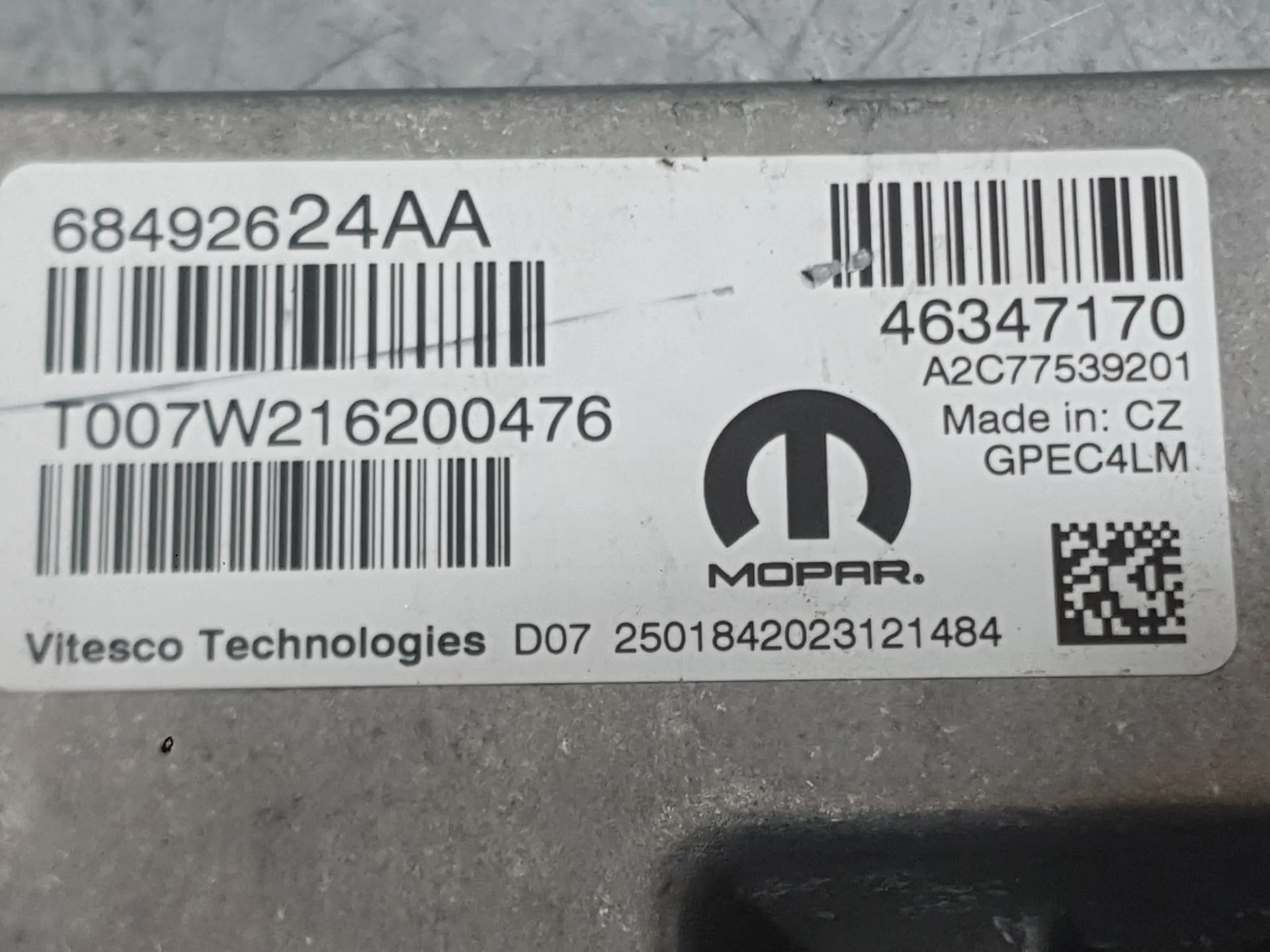 Centralita Motor Uce para Fiat Tipo Station Wagon (356_, 357_)