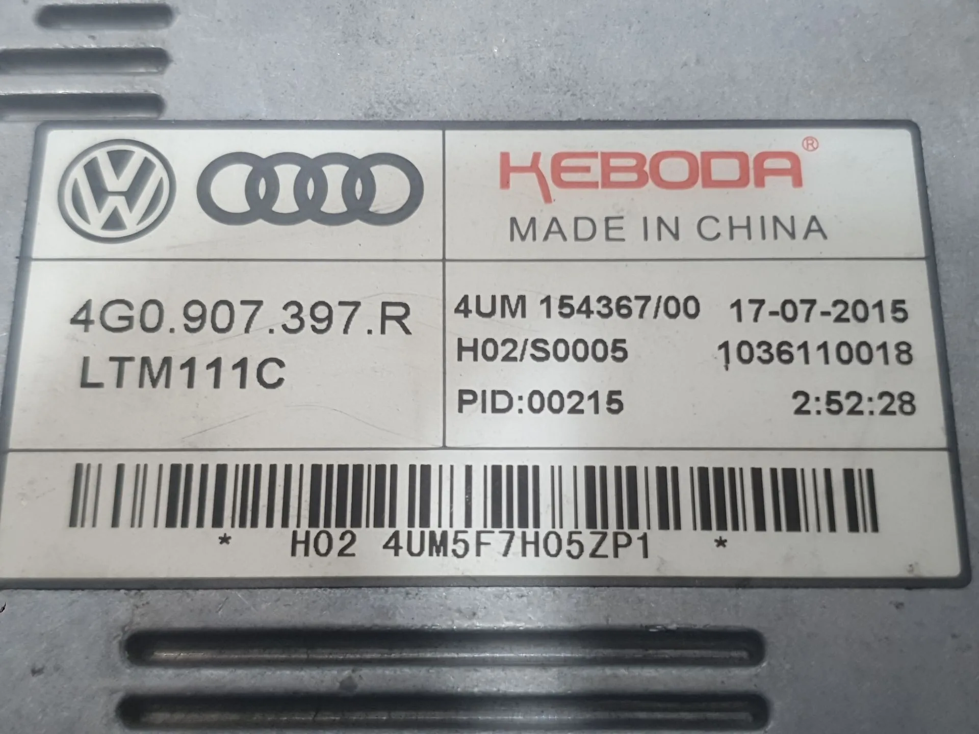Centralita Faro para Audi Q3 (8Ub, 8Ug)