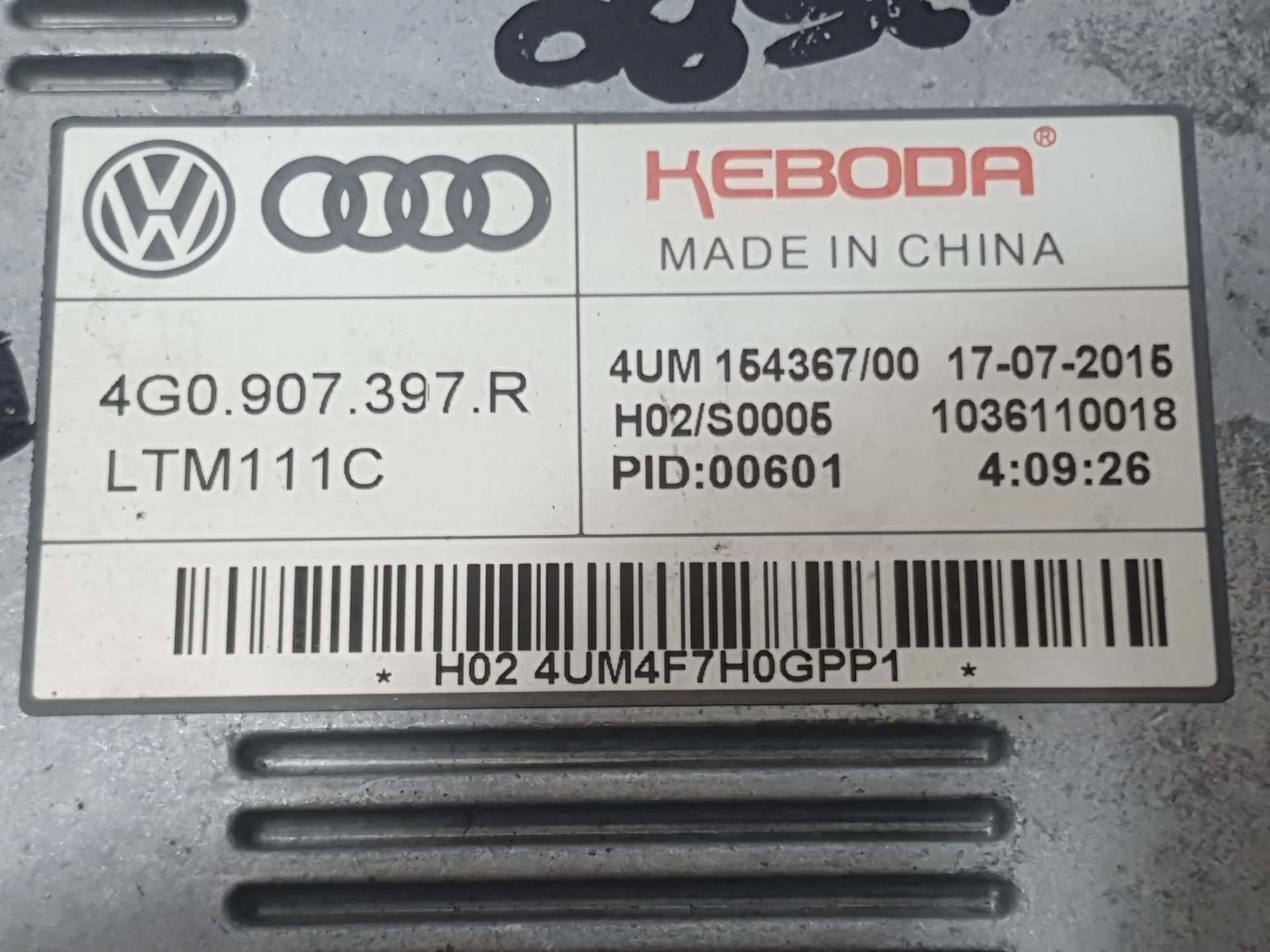 Centralita Faro para Audi Q3 (8Ub, 8Ug)