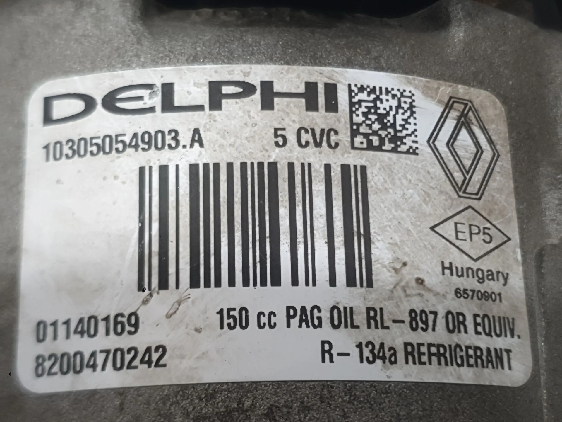 Compresor Aire Acondicionado para Renault Megane Ii (Bm0/1_, Cm0/1_)