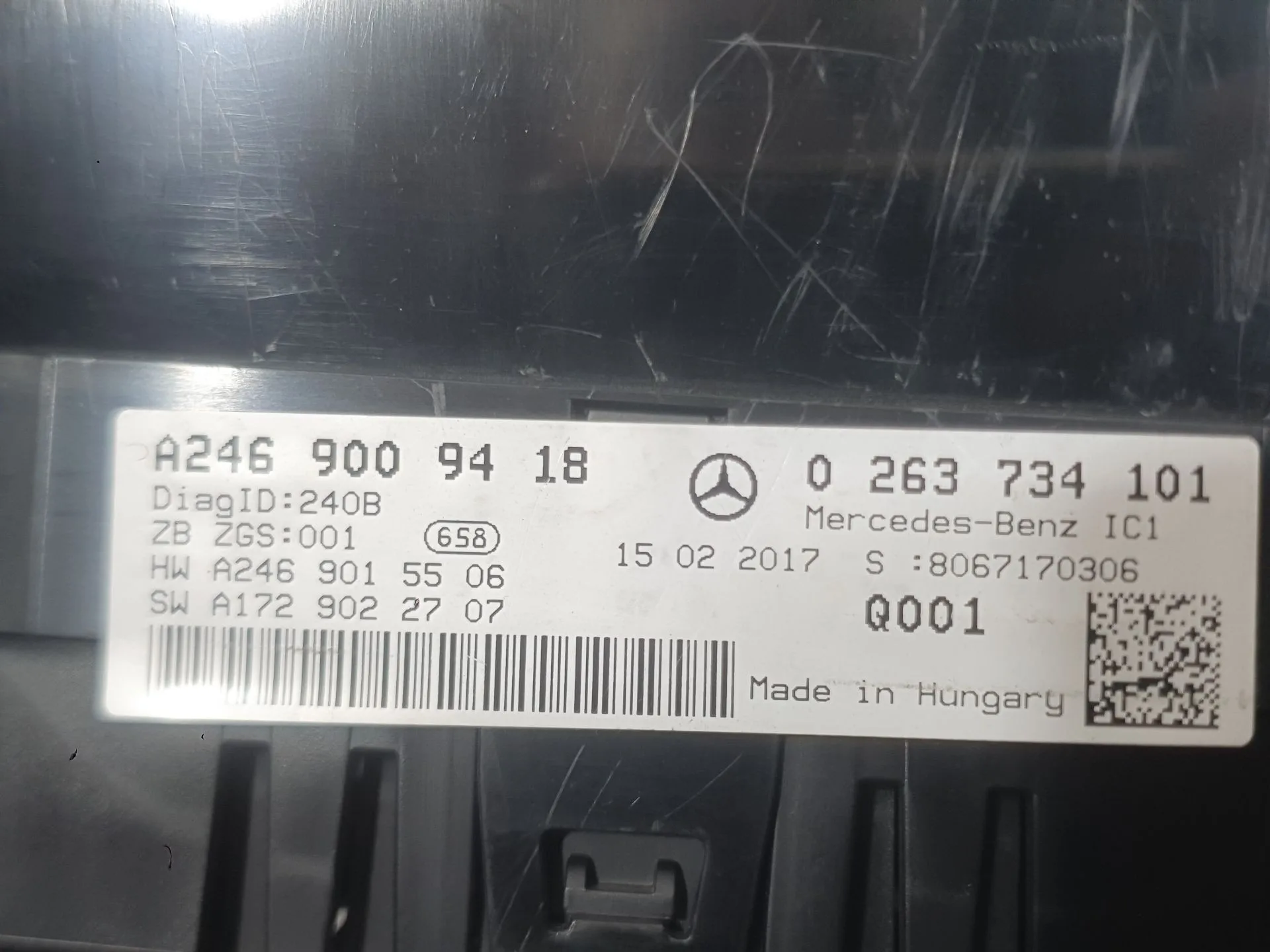 Cuadro Instrumentos para Mercedes-Benz Clase B Sports Tourer (W246, W242)