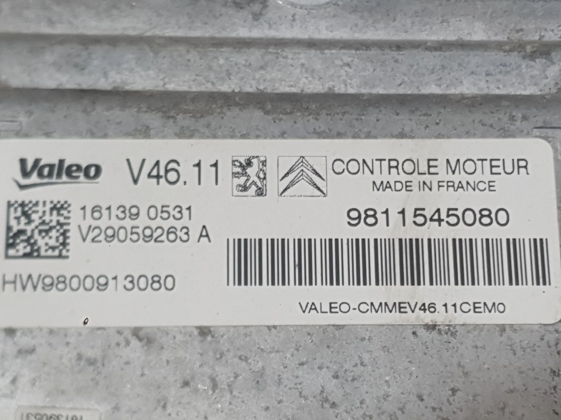 Centralita Motor Uce para Citroën C4 Cactus