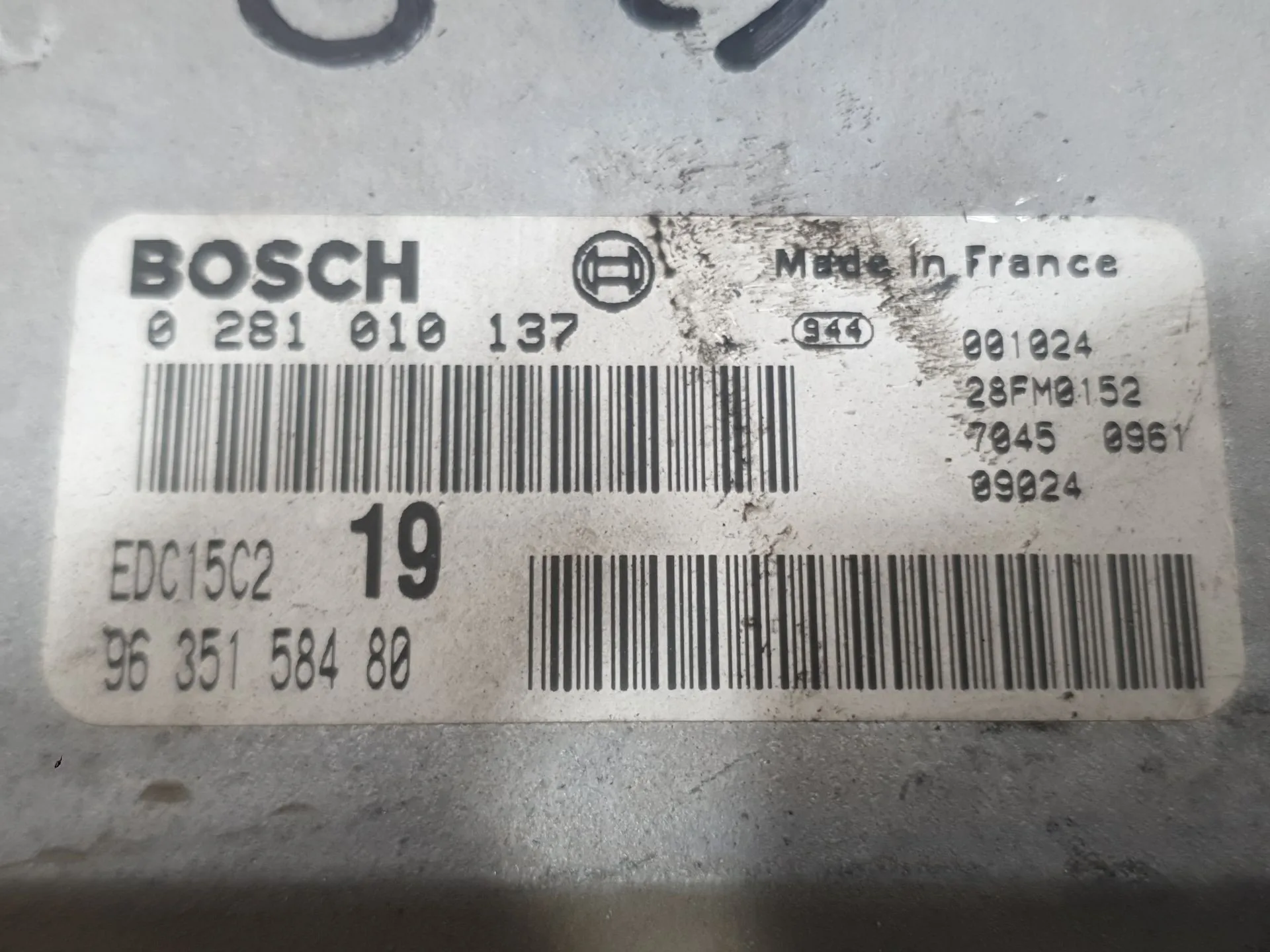 Centralita Motor Uce para Citroën Xsara Picasso (N68)