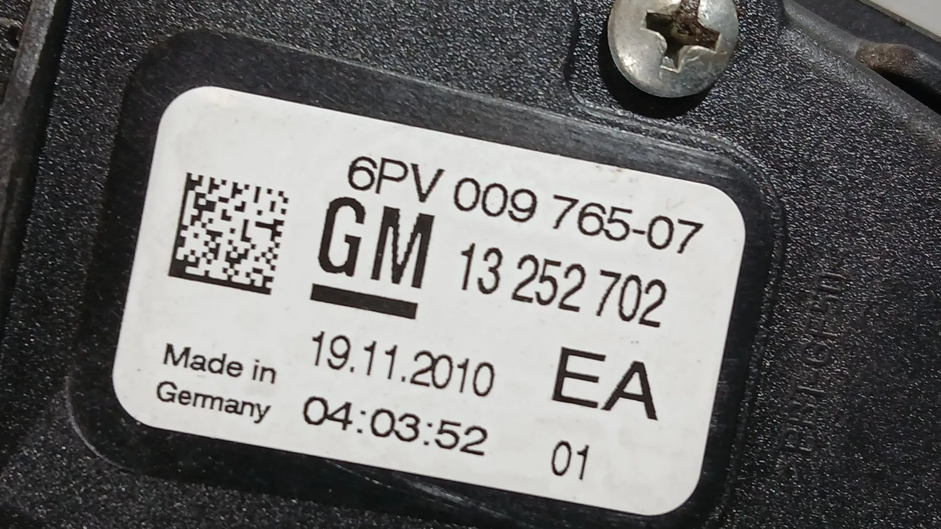Potenciometro Pedal para Opel Astra J Sports Tourer (P10)
