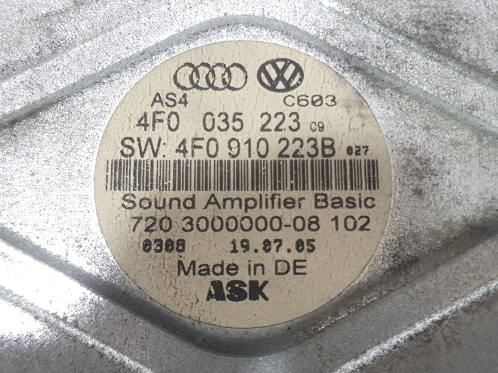 Amplificador Radio para Audi A6 C6 Avant (4F5)