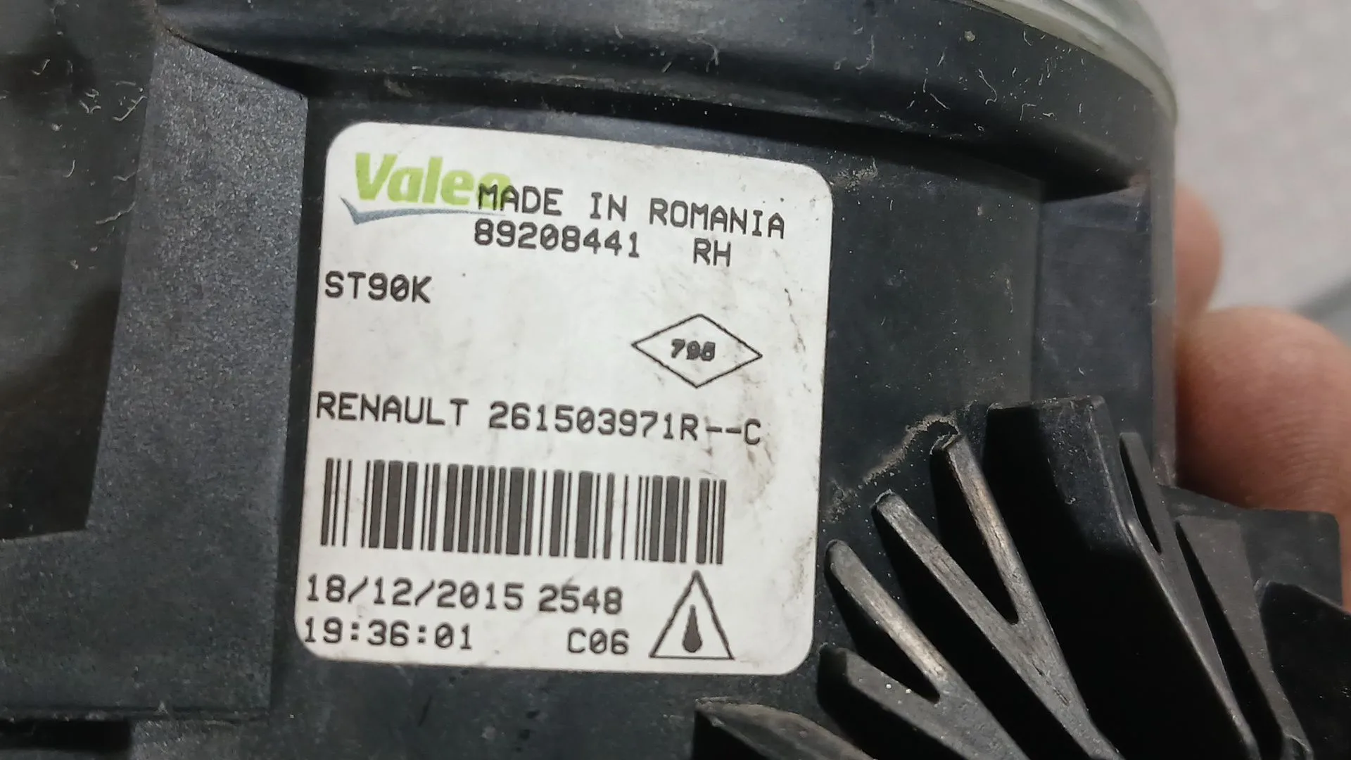 Faro Antiniebla Derecho para Renault Captur I (J5_, H5_)