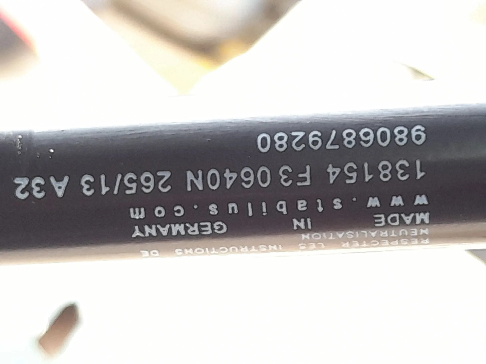 Amortiguadores Maletero / Porton para Citroën C4 Grand Picasso Ii (Da_, De_)