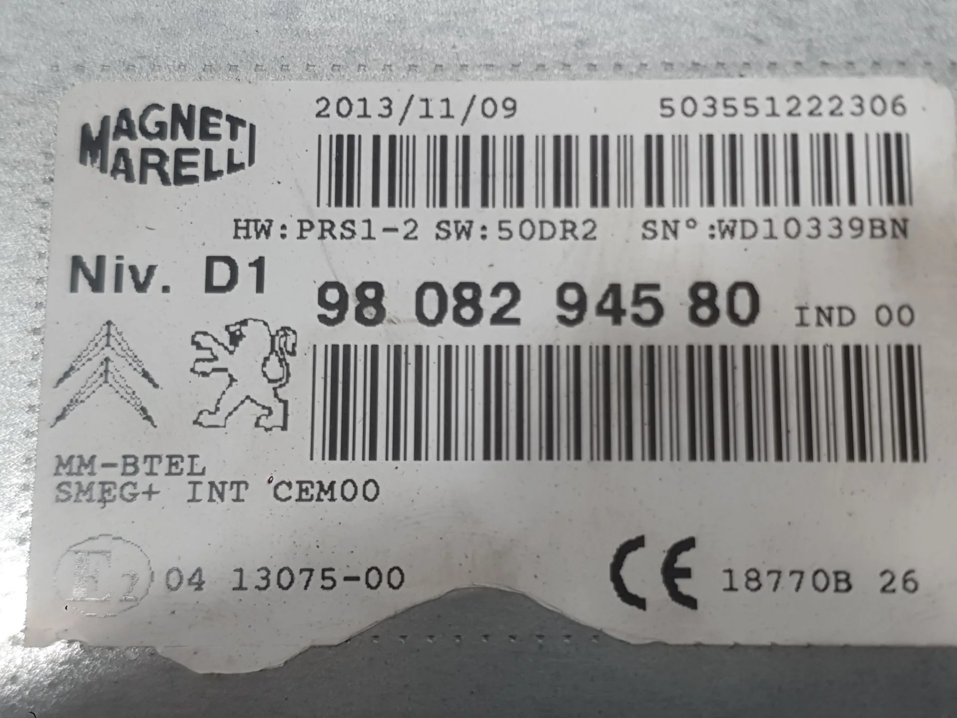 Sistema Audio / Radio para Citroën C4 Grand Picasso Ii (Da_, De_)