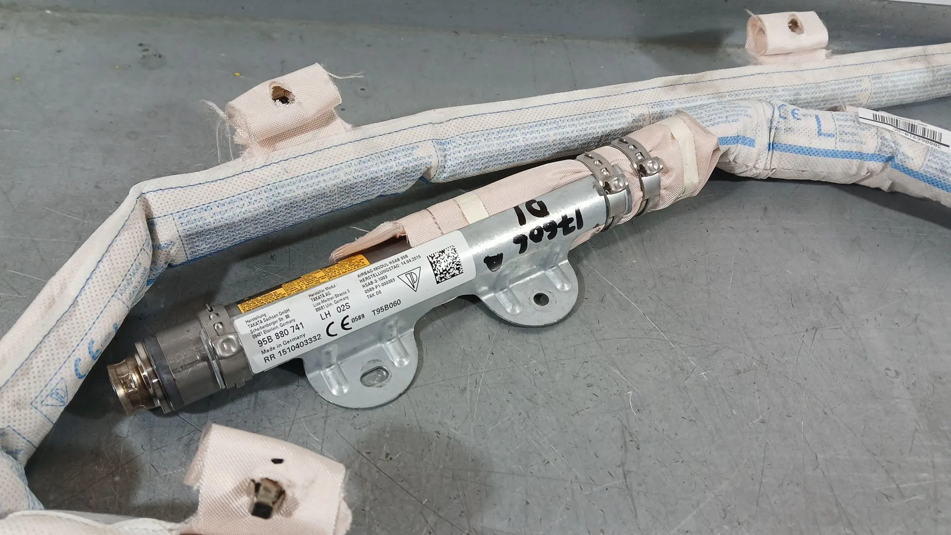 Airbag Cortina Delantero Izquierdo para Porsche Macan (95B)