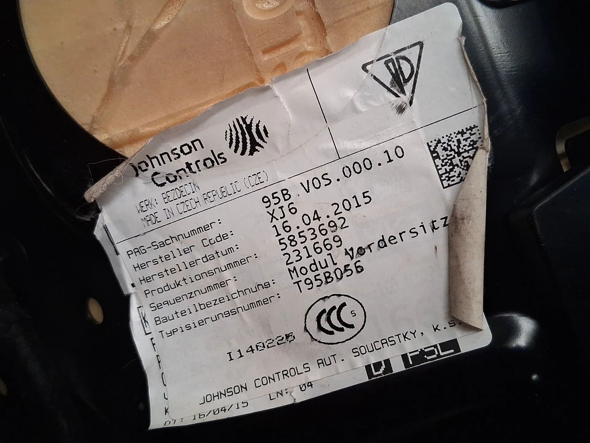 Asiento Delantero Izquierdo para Porsche Macan (95B)