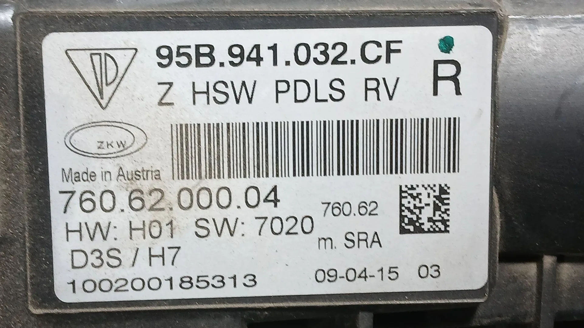 Faro Derecho para Porsche Macan (95B)