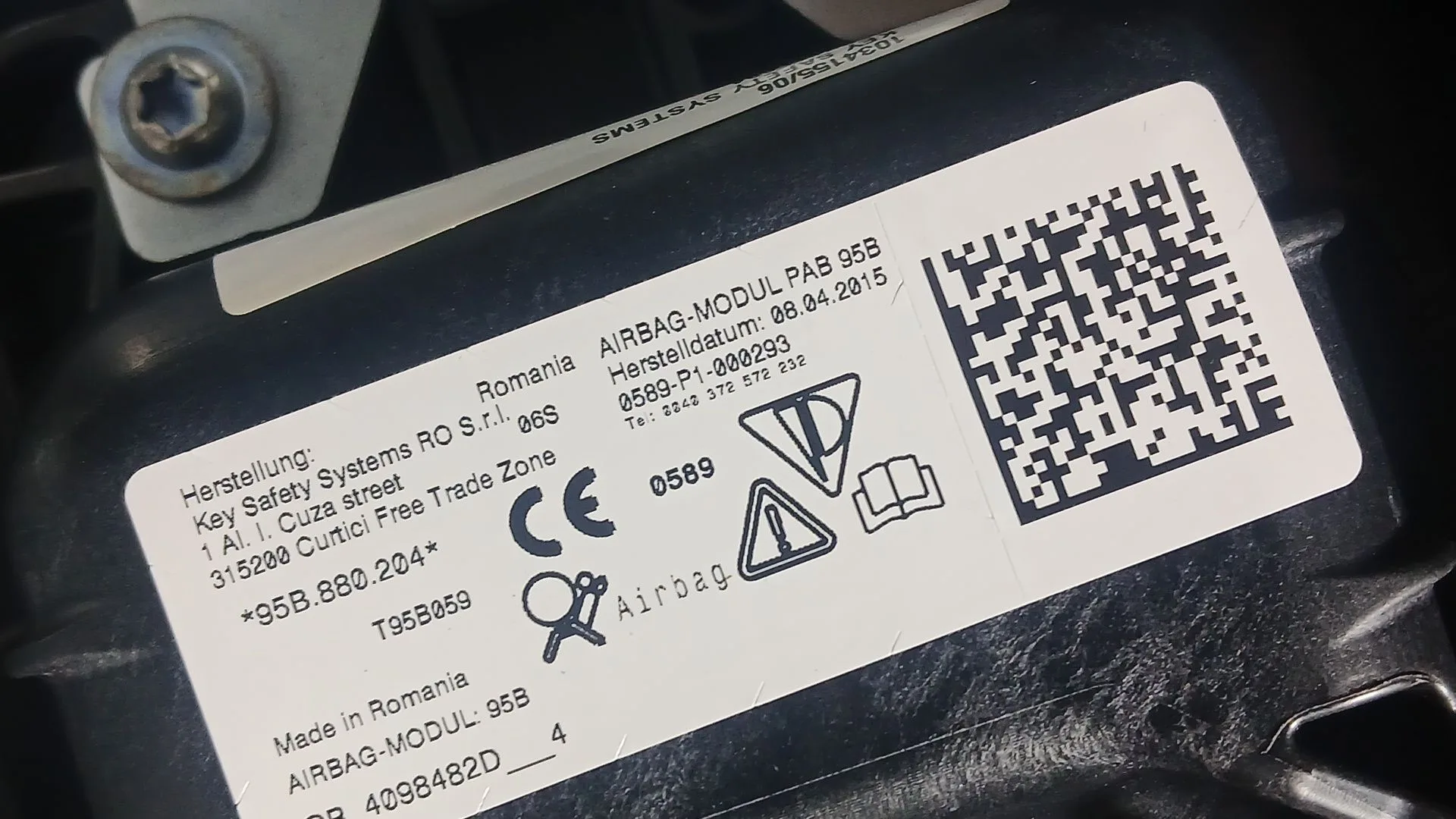 Kit Airbag para Porsche Macan (95B)