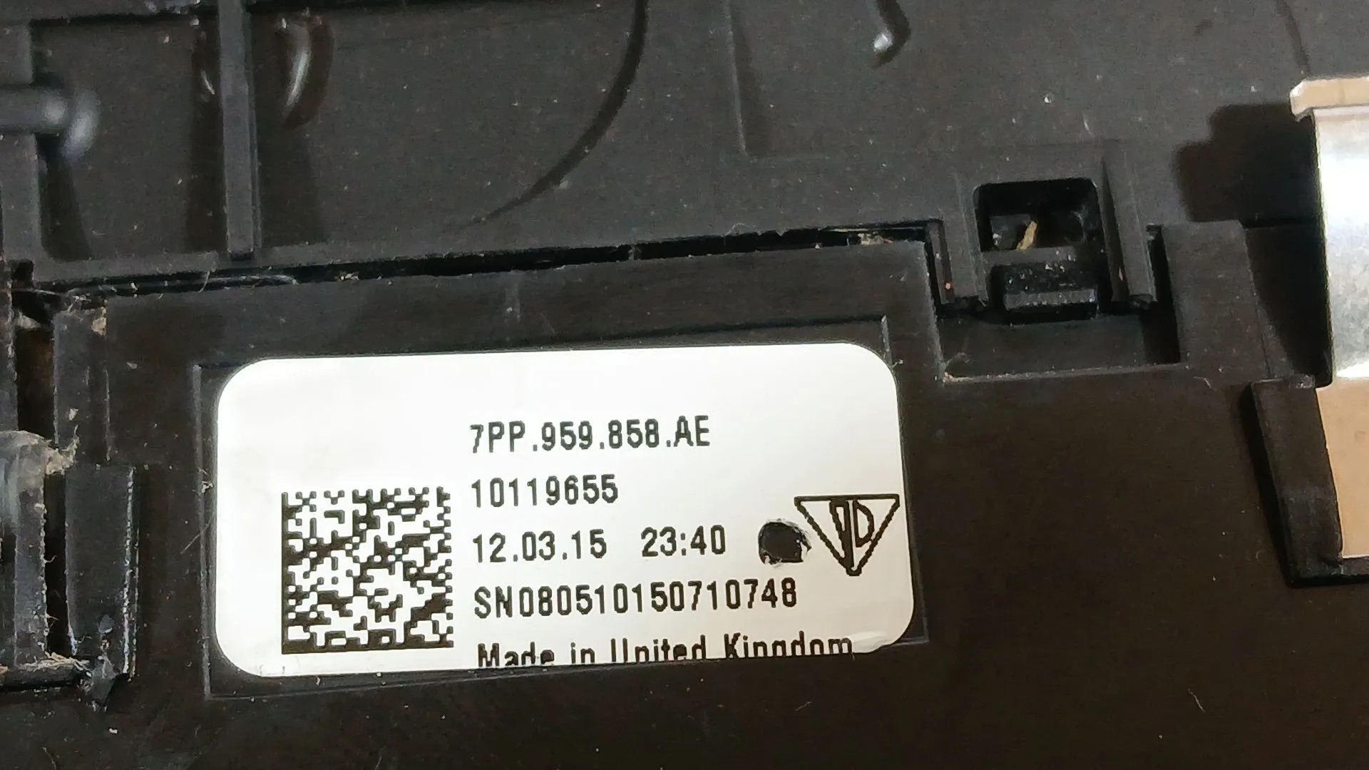 Mando Elevalunas Delantero Izquierdo para Porsche Macan (95B)