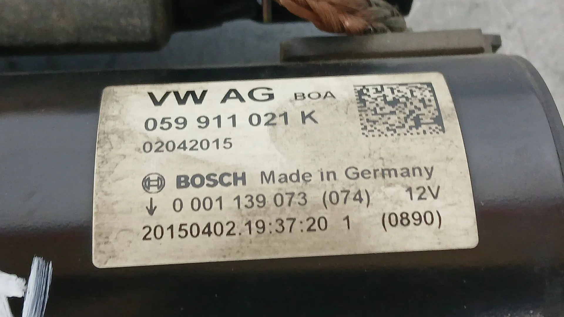 Motor Arranque para Porsche Macan (95B)