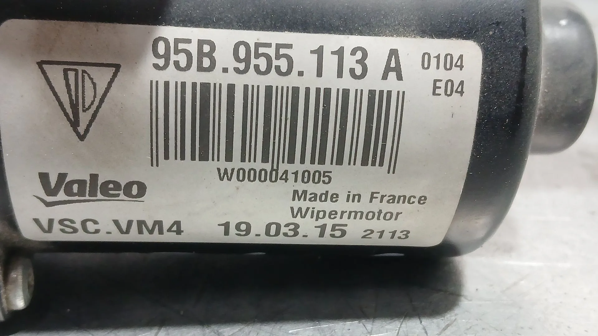 Motor Limpia Delantero para Porsche Macan (95B)
