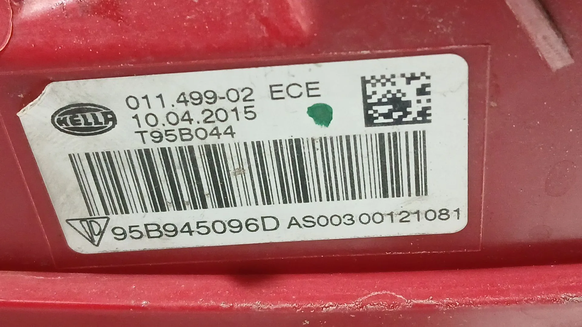 Piloto Trasero Derecho Exterior para Porsche Macan (95B)