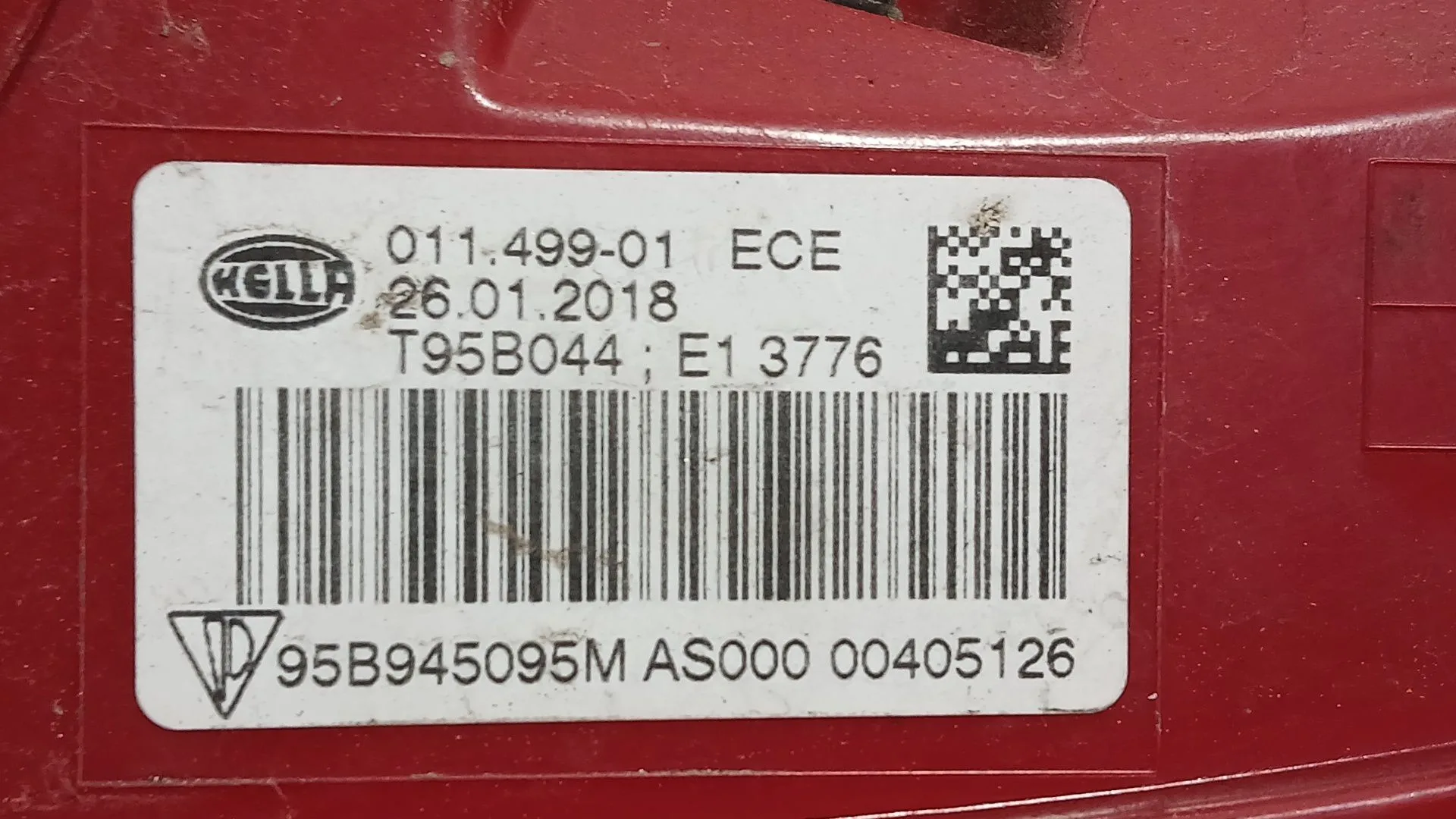 Piloto Trasero Izquierdo Interior para Porsche Macan (95B)