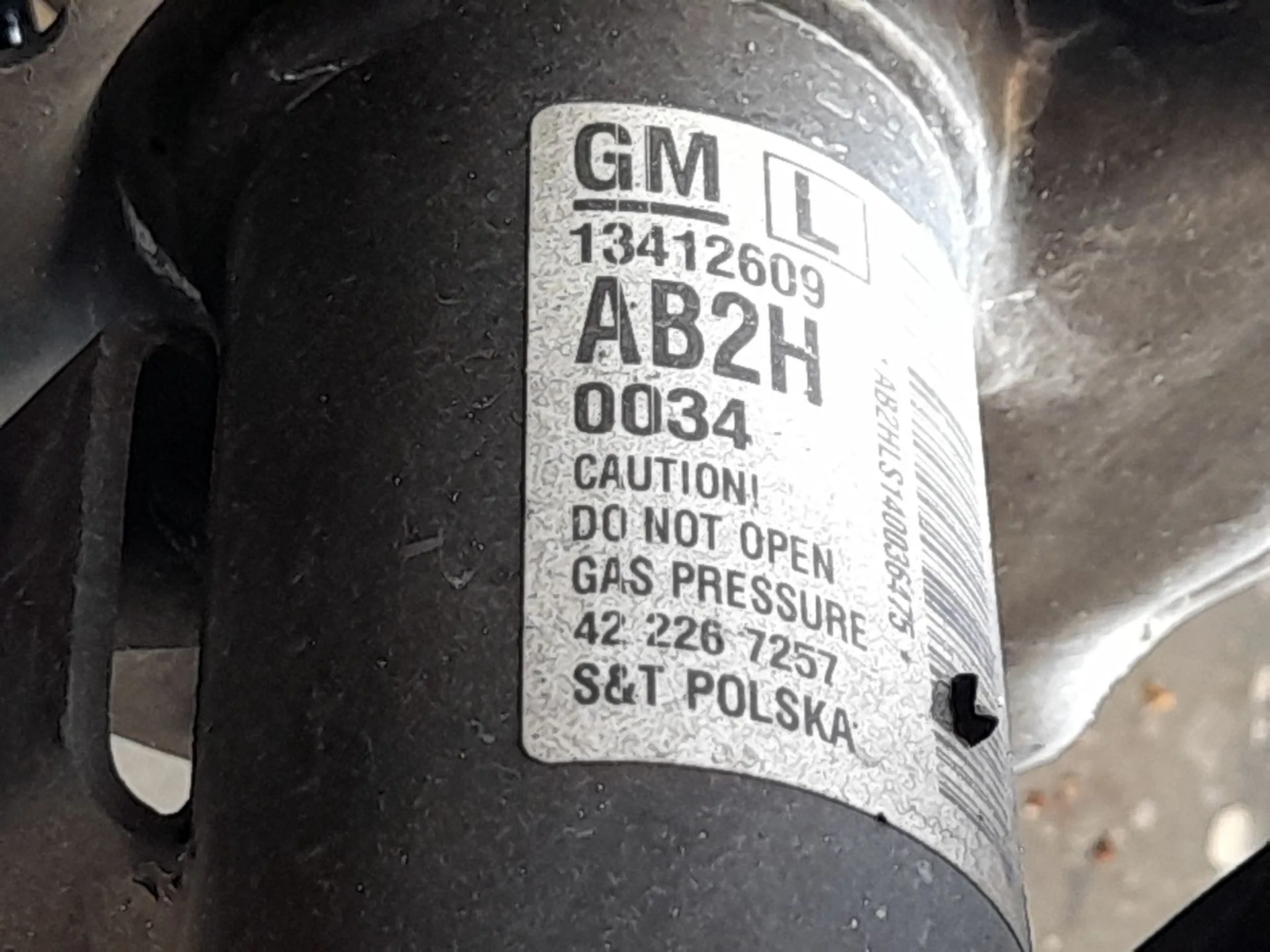Amortiguador Delantero Izquierdo para Opel Astra J Sedan