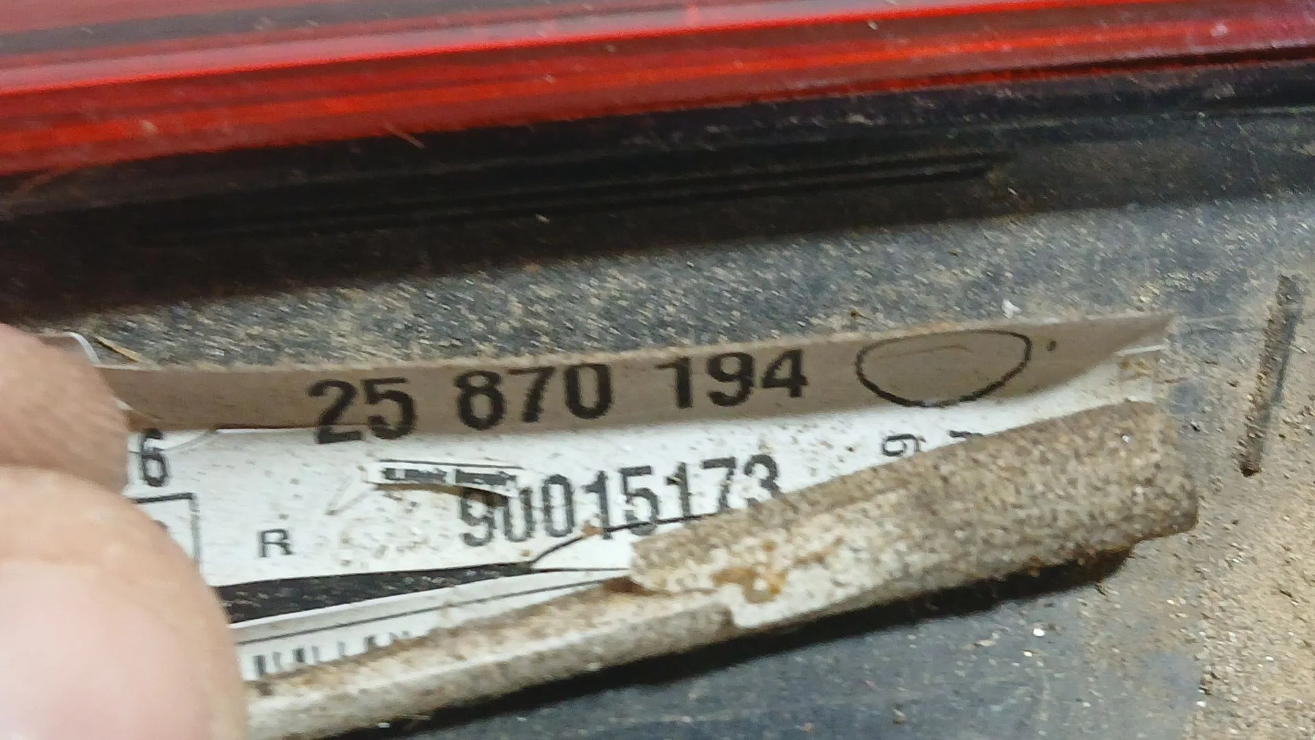 Piloto Trasero Derecho Interior para Opel Astra J Sedan
