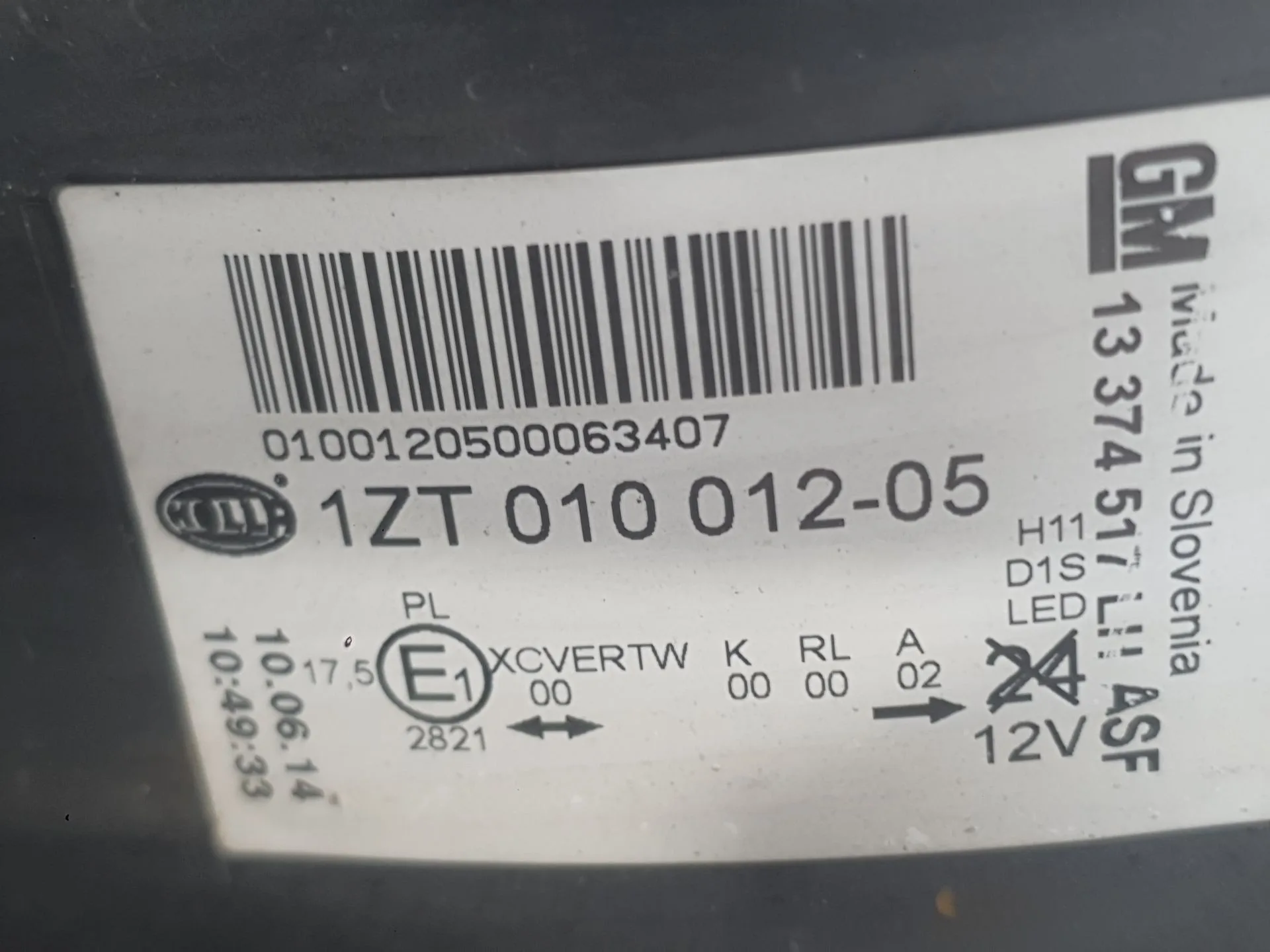 Faro Izquierdo para Opel Astra J (P10)