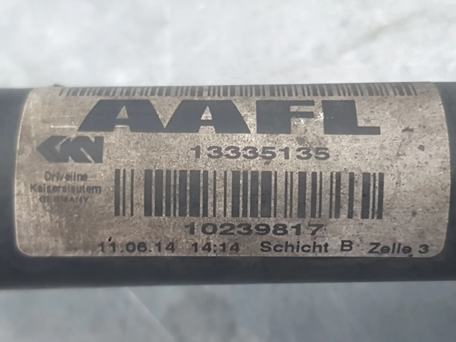 Transmision Delantera Izquierda para Opel Astra J (P10)