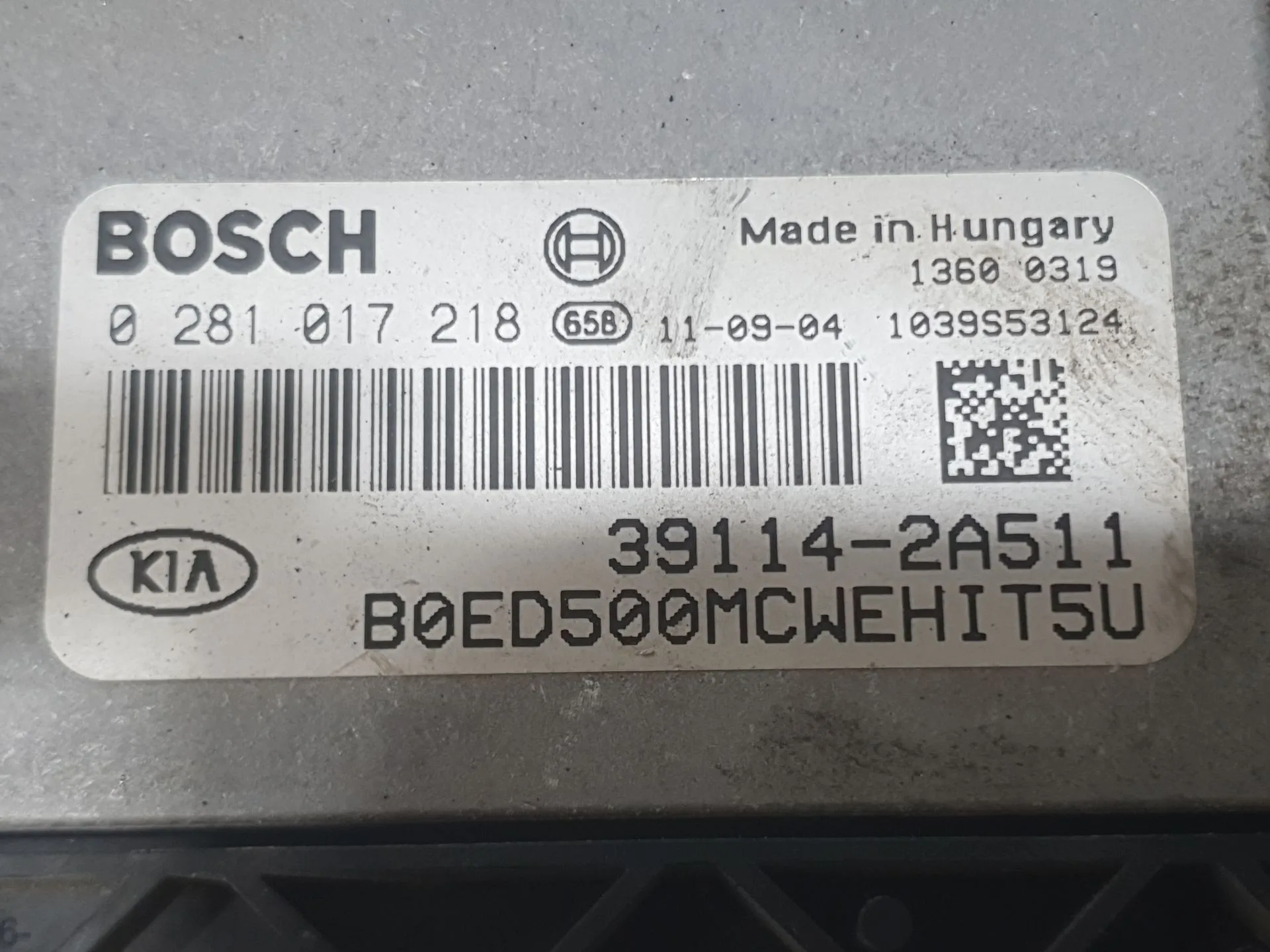 Centralita Motor Uce para Kia Cee'd