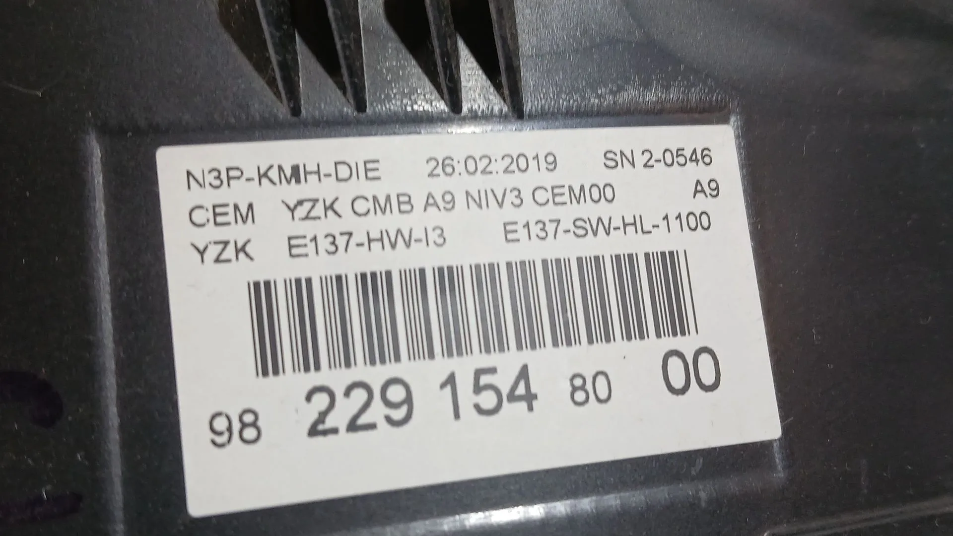 Cuadro Instrumentos para Peugeot 208 I (Ca_, Cc_)