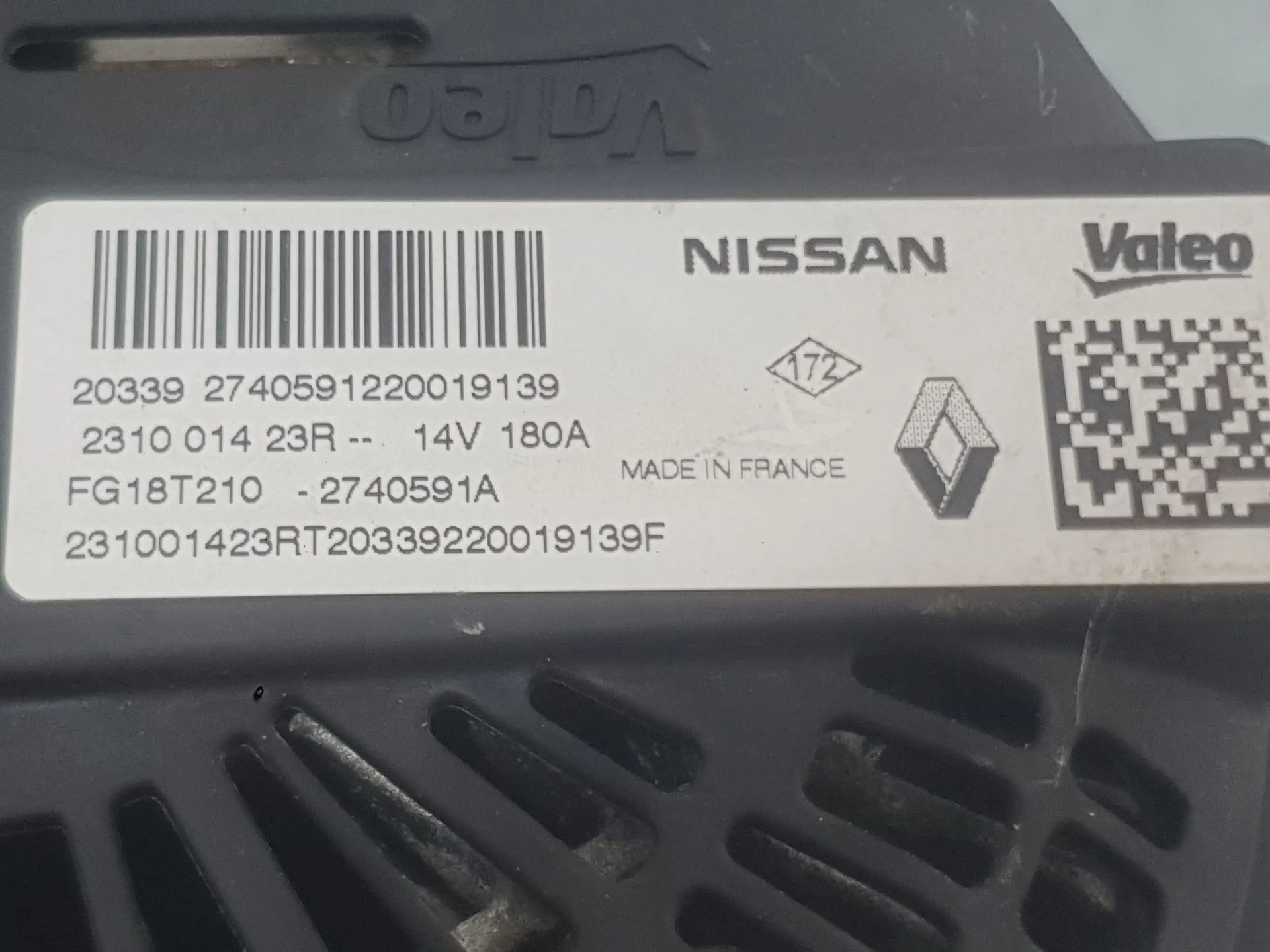 Alternador para Fiat Talento Furgoneta (296_)