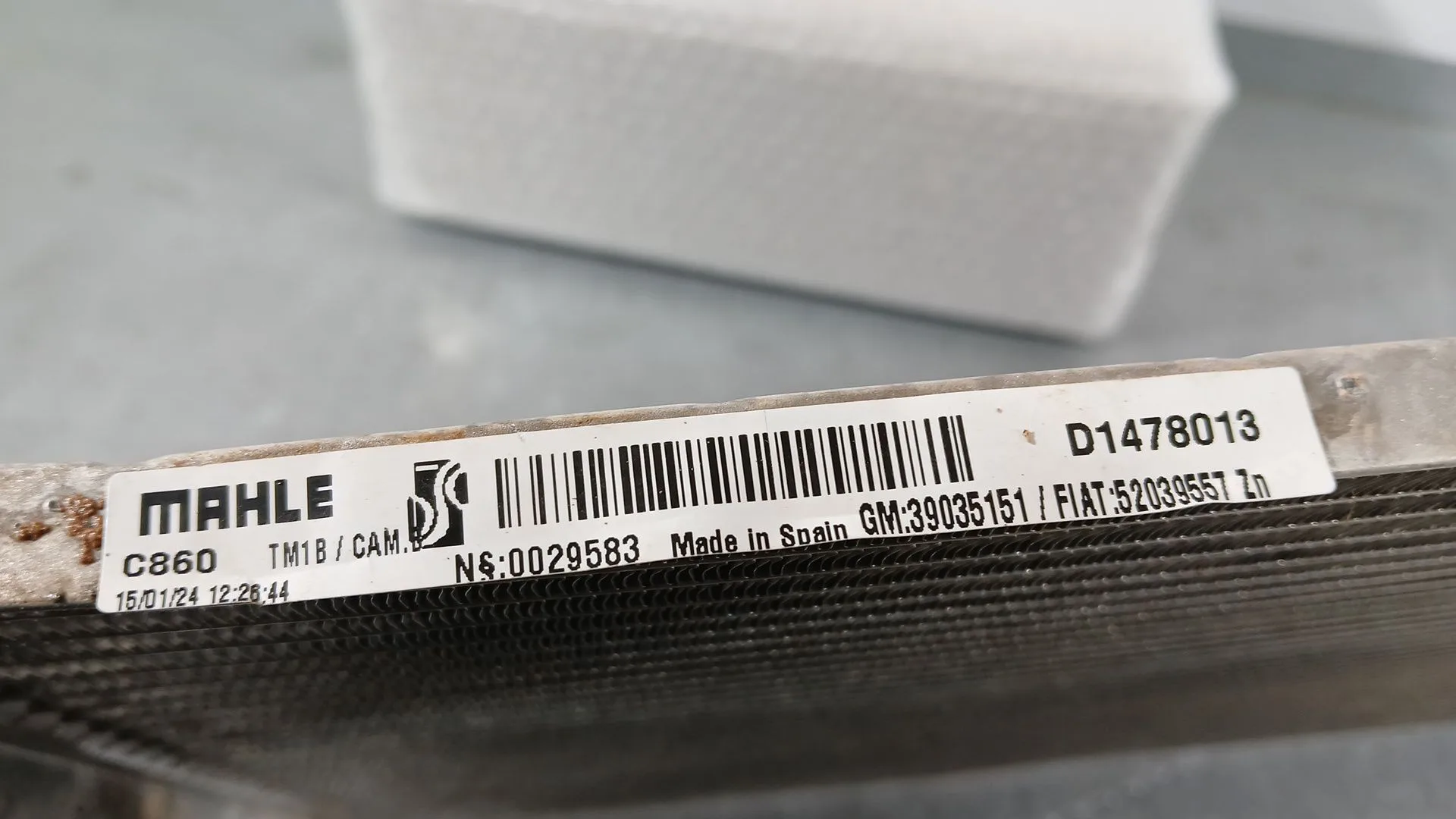 Condensador / Radiador Aire Acondicionado para Fiat Fiorino Furgoneta/Monovolumen (225_)