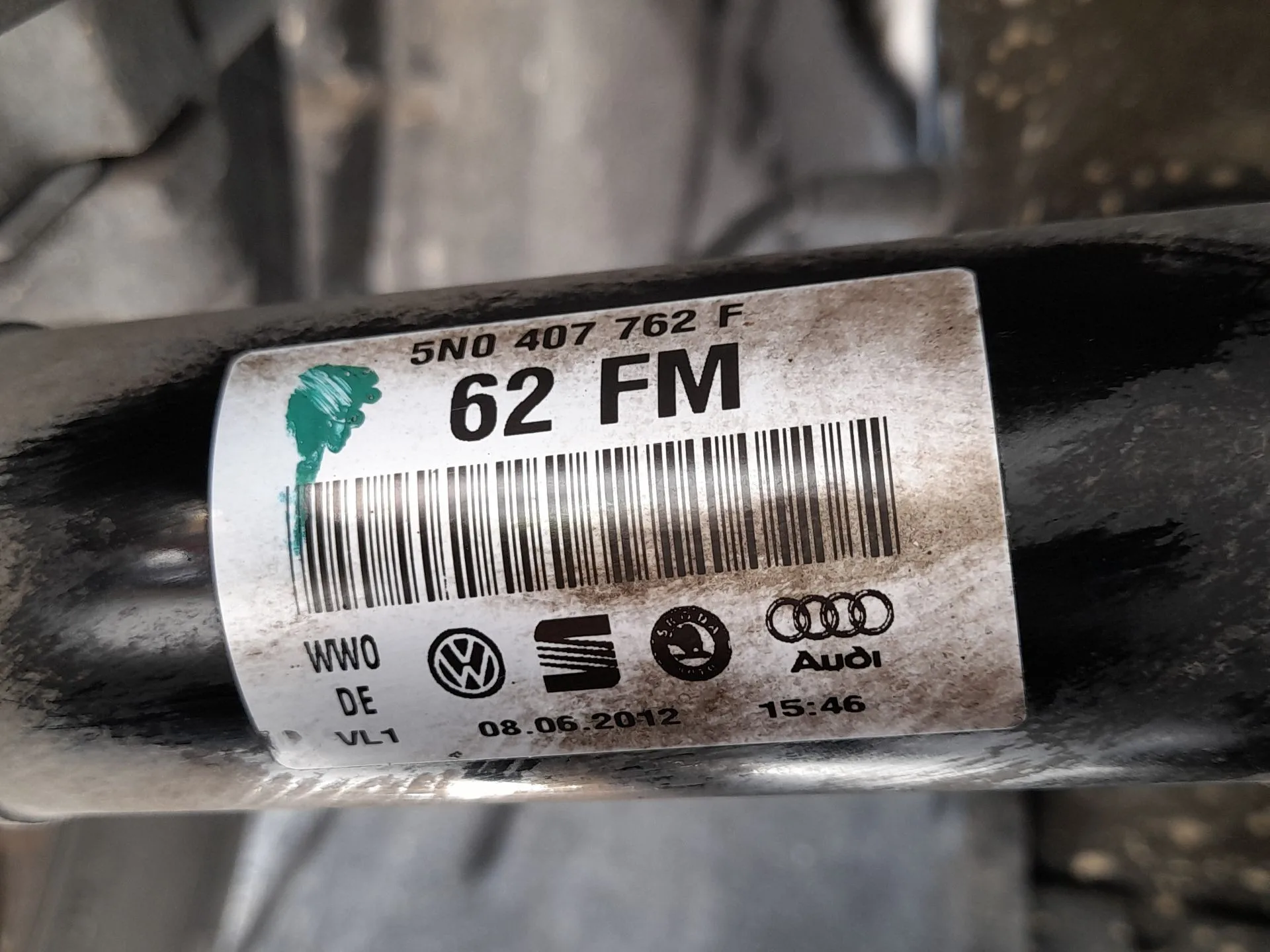 Transmision Delantera Derecha para Audi Q3 (8Ub, 8Ug)