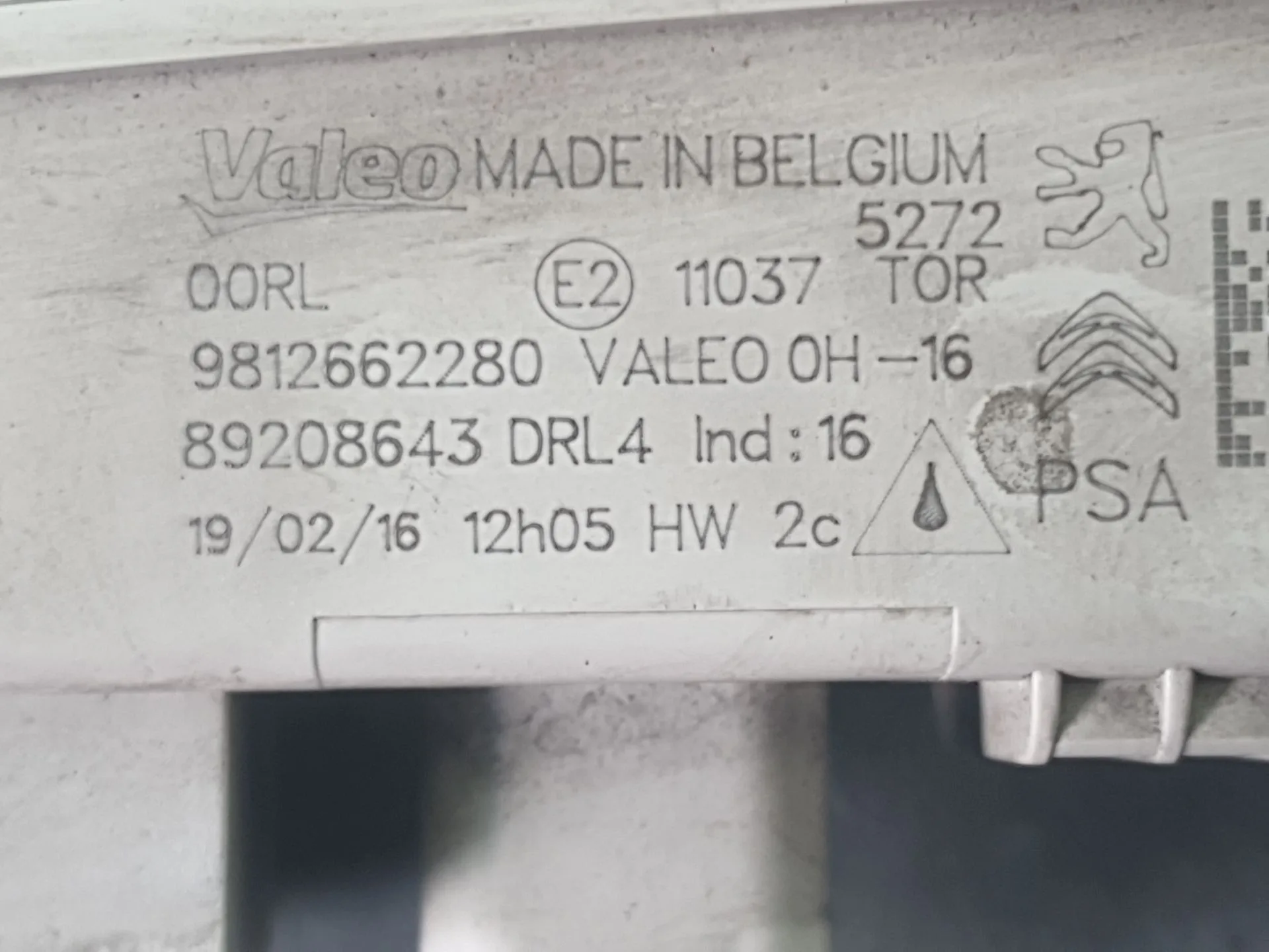 Piloto Delantero Derecho para Citroën Berlingo Multispace (B9)