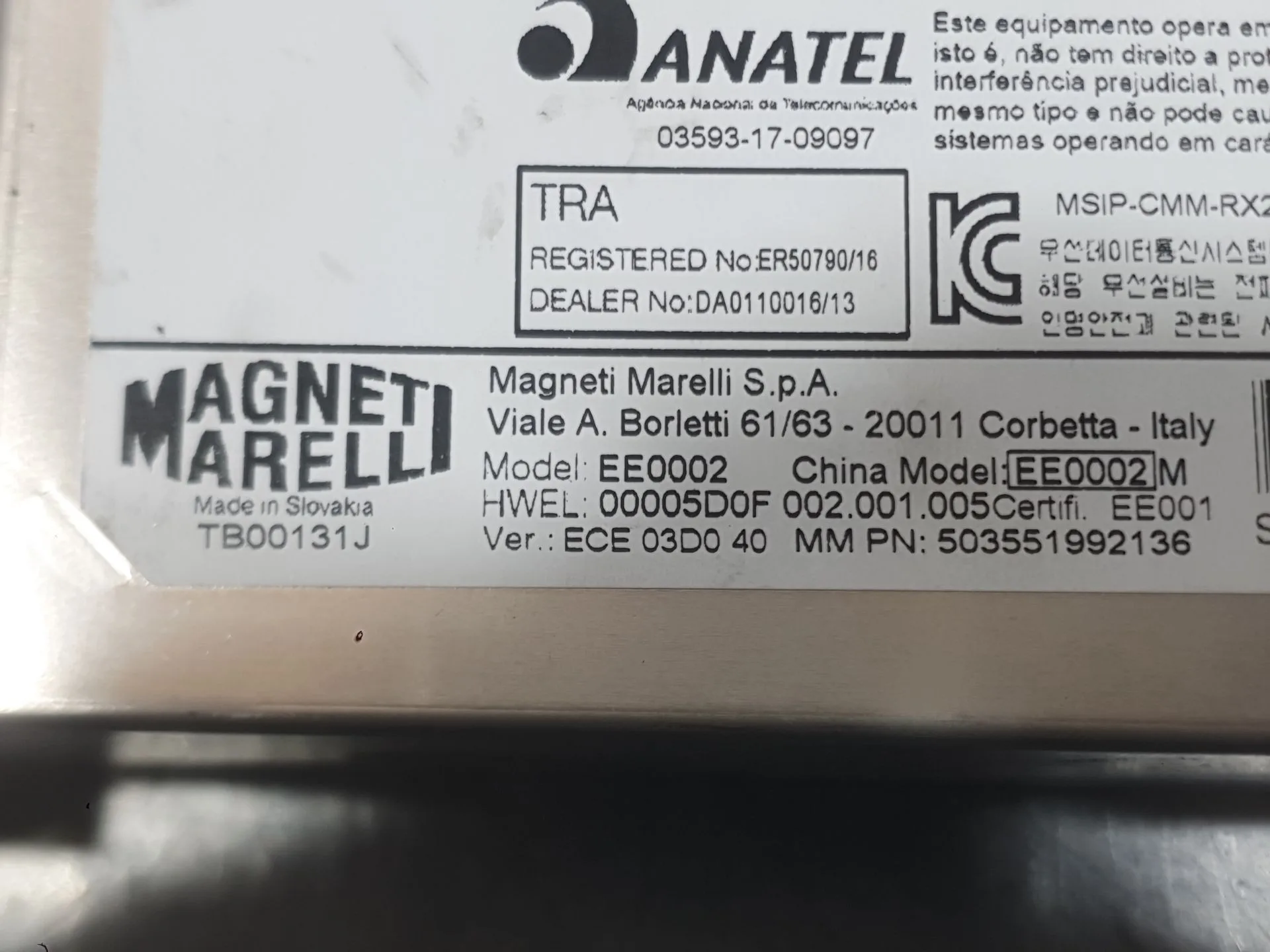 Sistema Audio / Radio para Bmw I3 (I01)