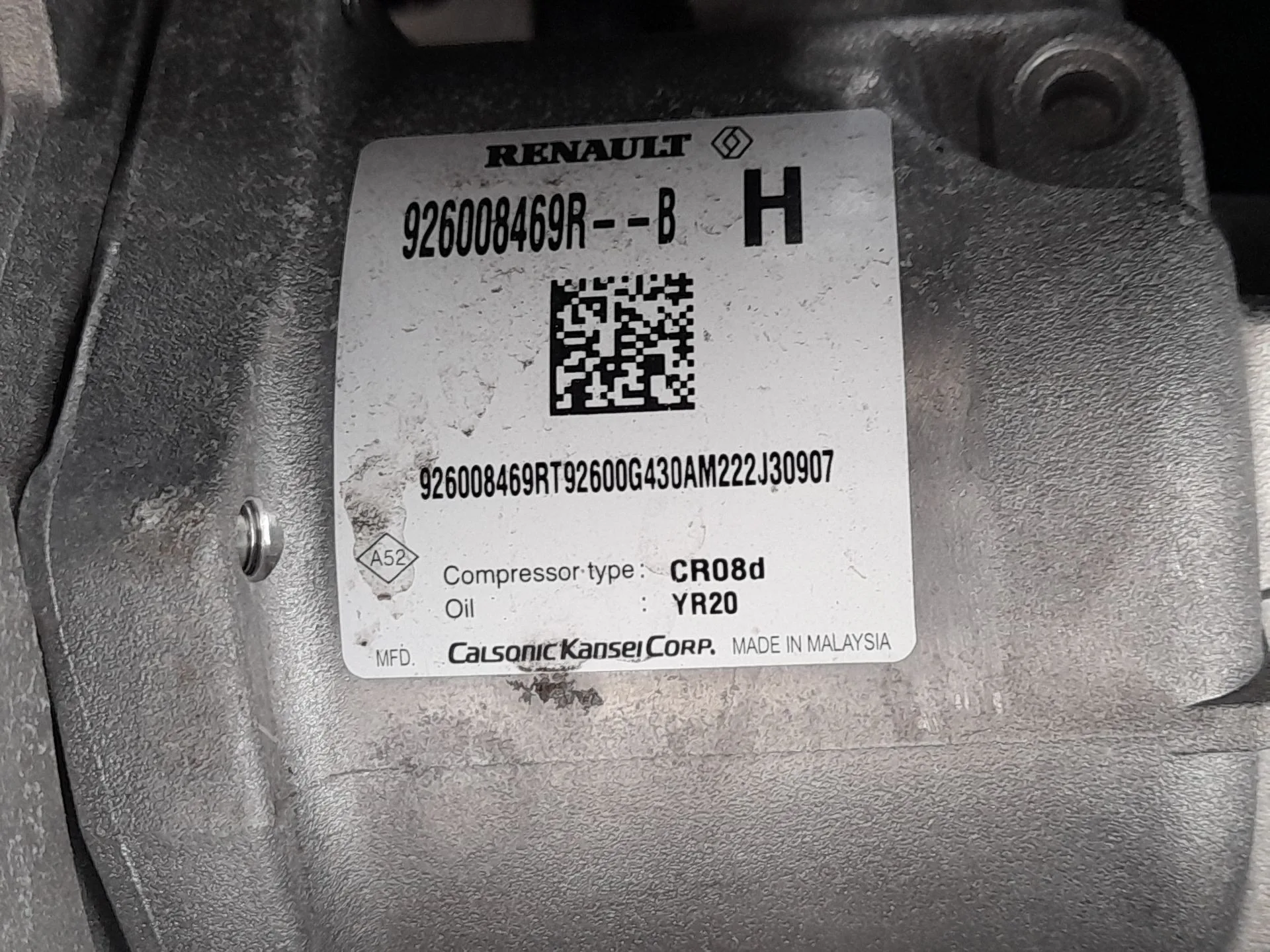 Compresor Aire Acondicionado para Dacia Sandero Iii