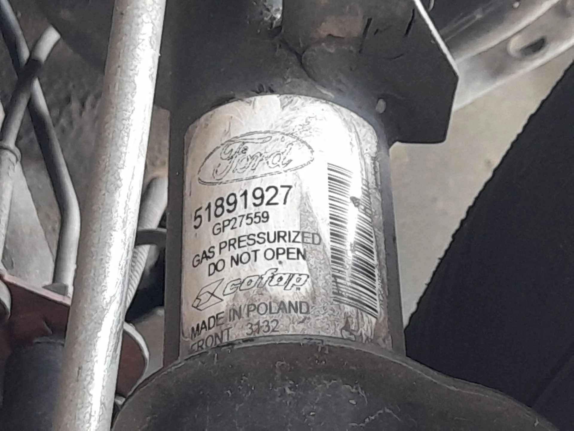 Amortiguador Delantero Derecho para Ford Ka (Ru8)