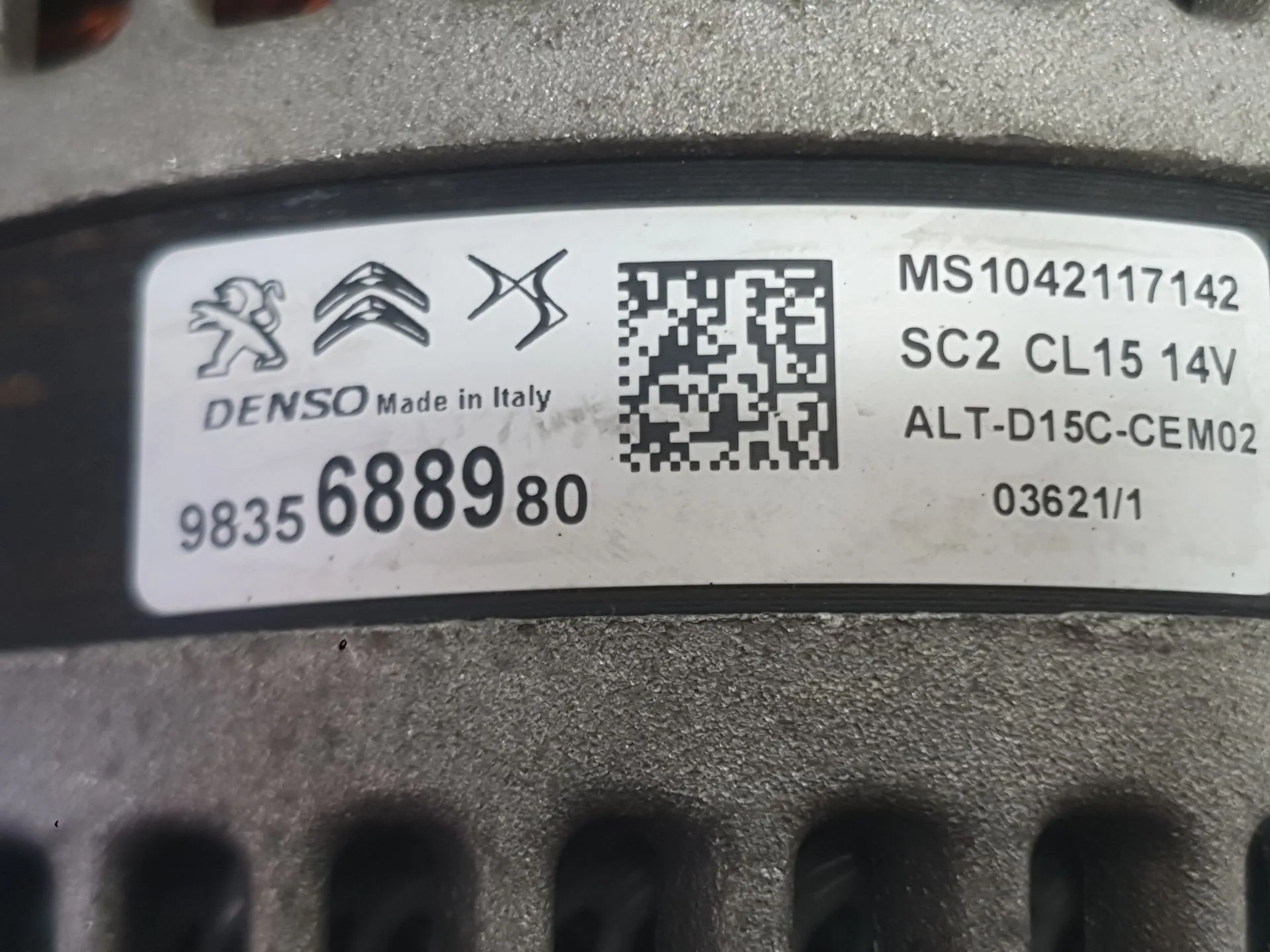 Alternador para Citroën C3 Iii (Sx)