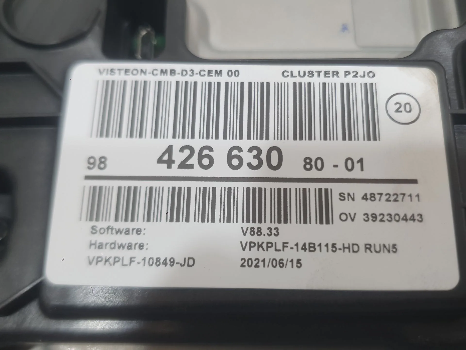 Cuadro Instrumentos para Opel Corsa F (P2Jo)