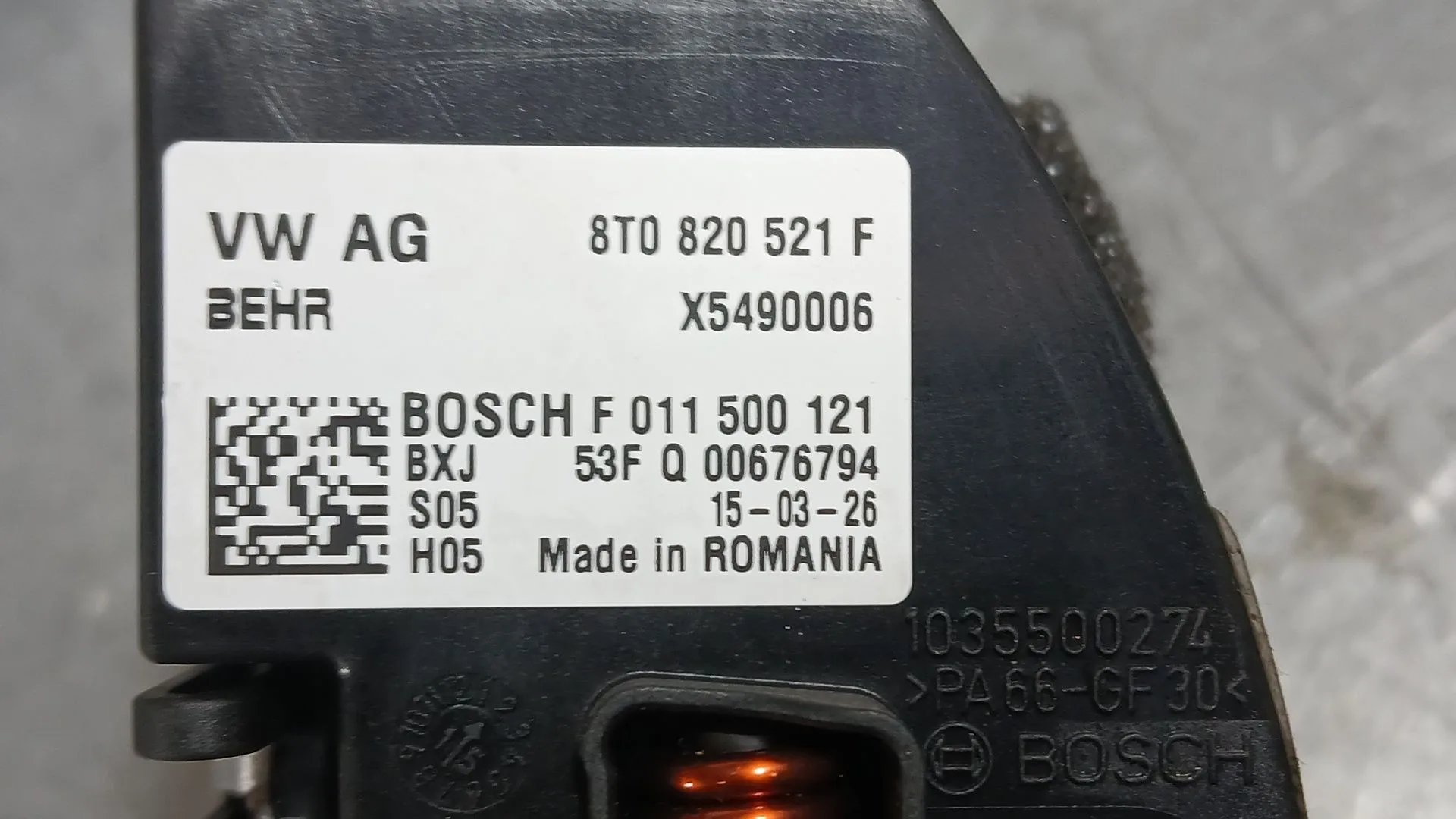 Resistencia Calefaccion para Porsche Macan (95B)