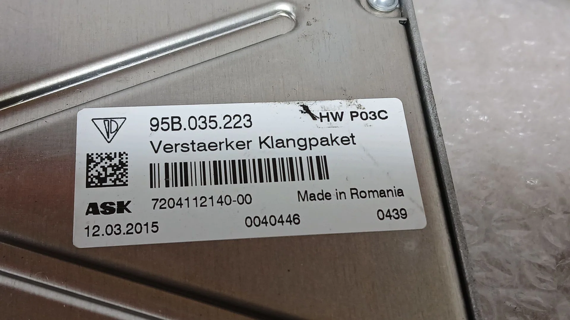Amplificador Radio para Porsche Macan (95B)