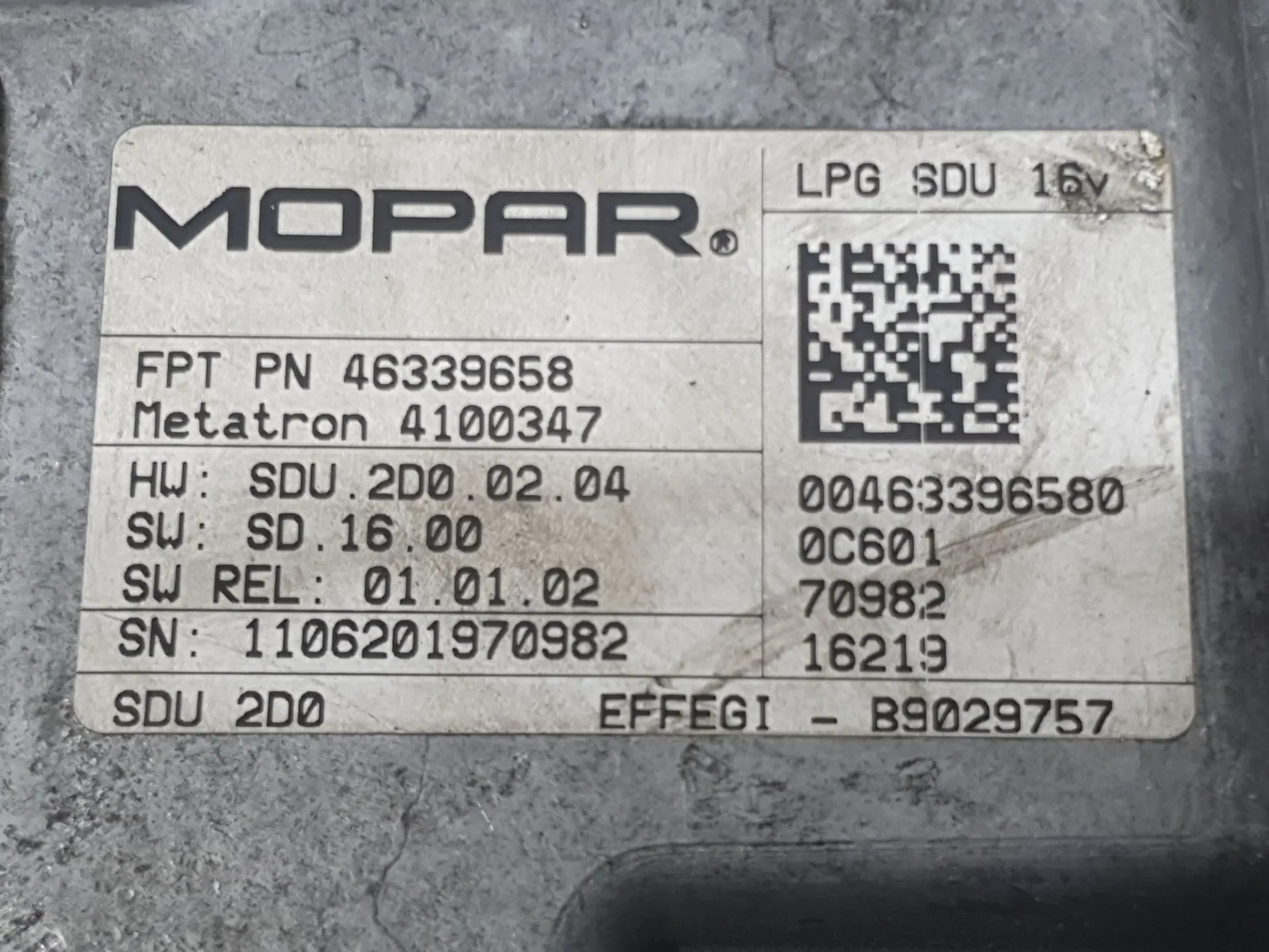 Centralita Glp para Fiat 500 (312_)