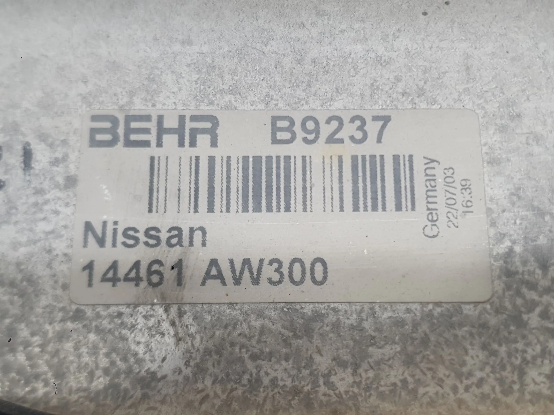 Intercooler para Nissan Primera Hatchback (P12)