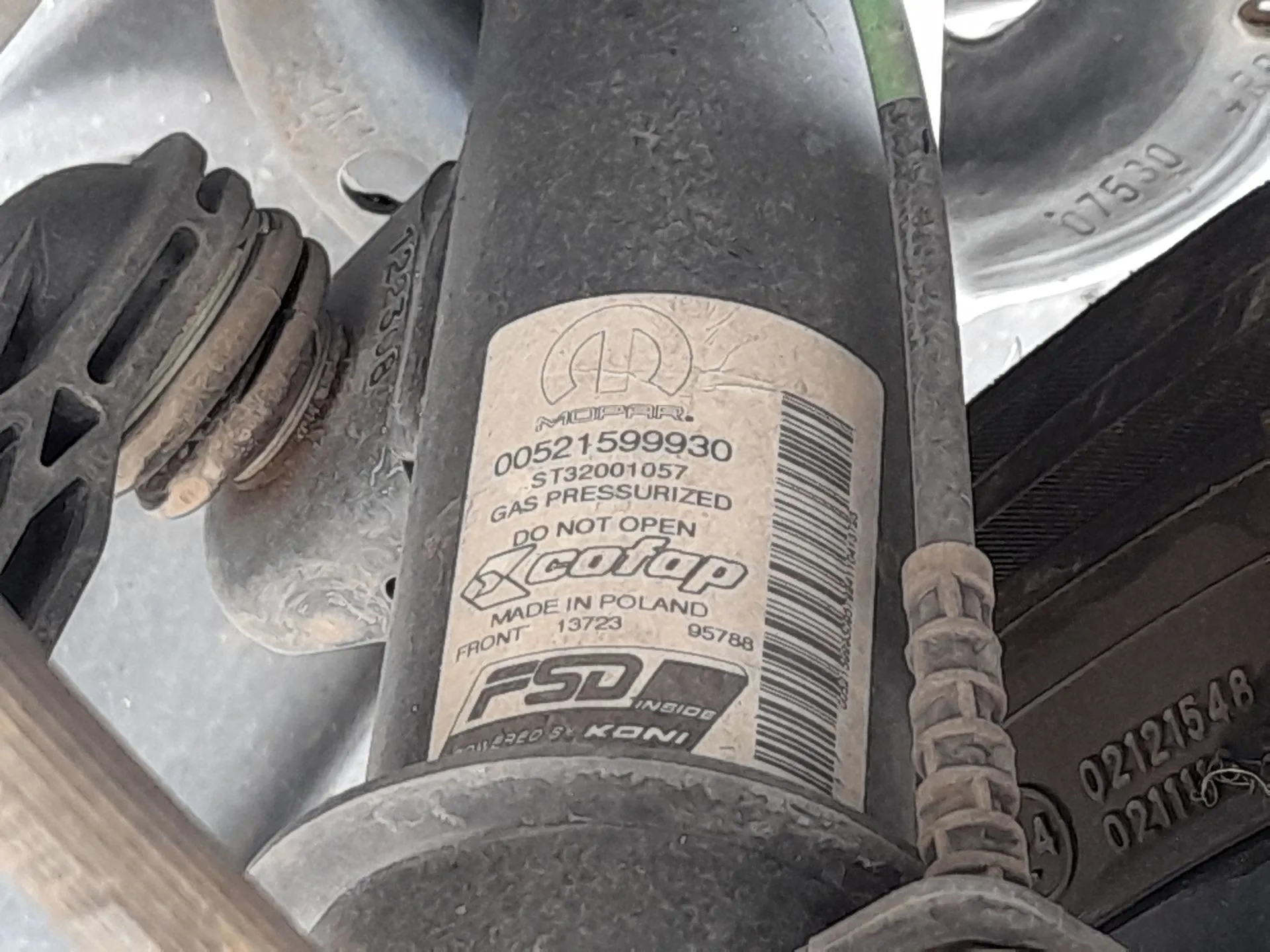 Amortiguador Delantero Izquierdo para Jeep Renegade Suv (Bu, B1, Bv)