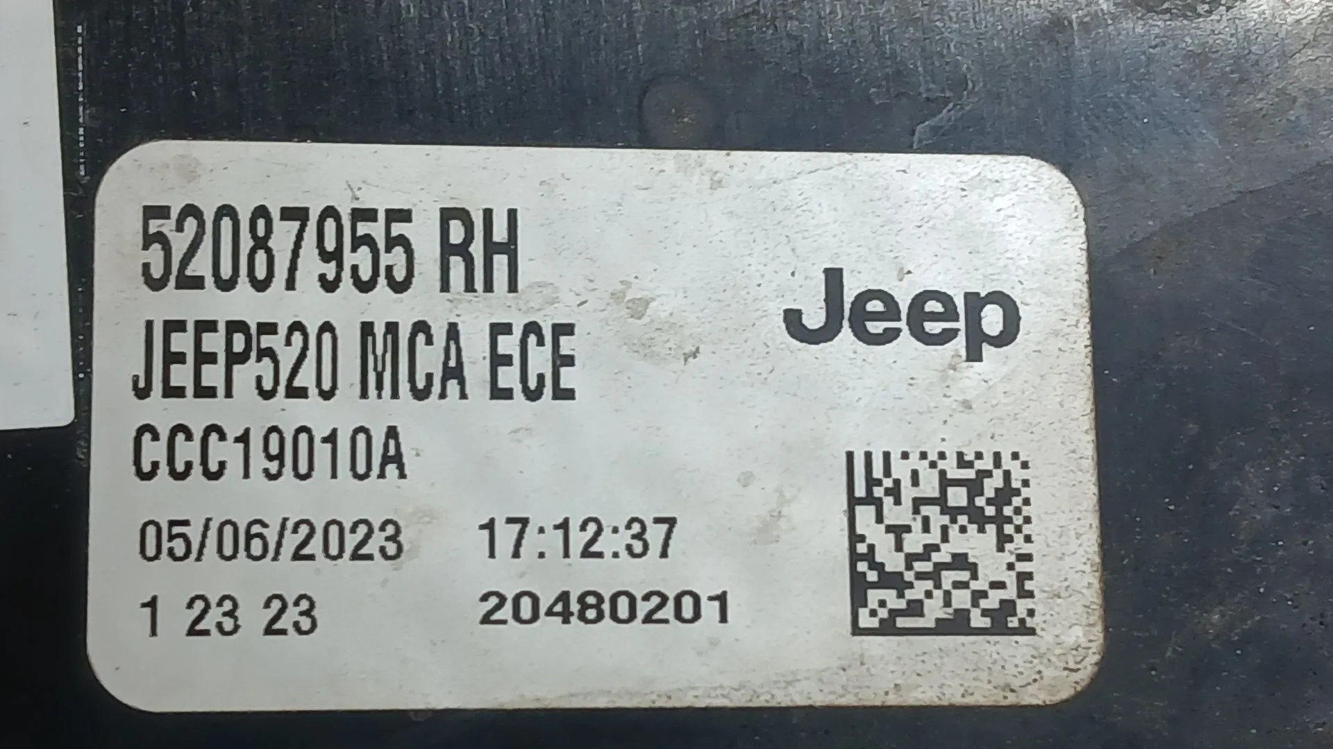 Piloto Trasero Derecho para Jeep Renegade Suv (Bu, B1, Bv)