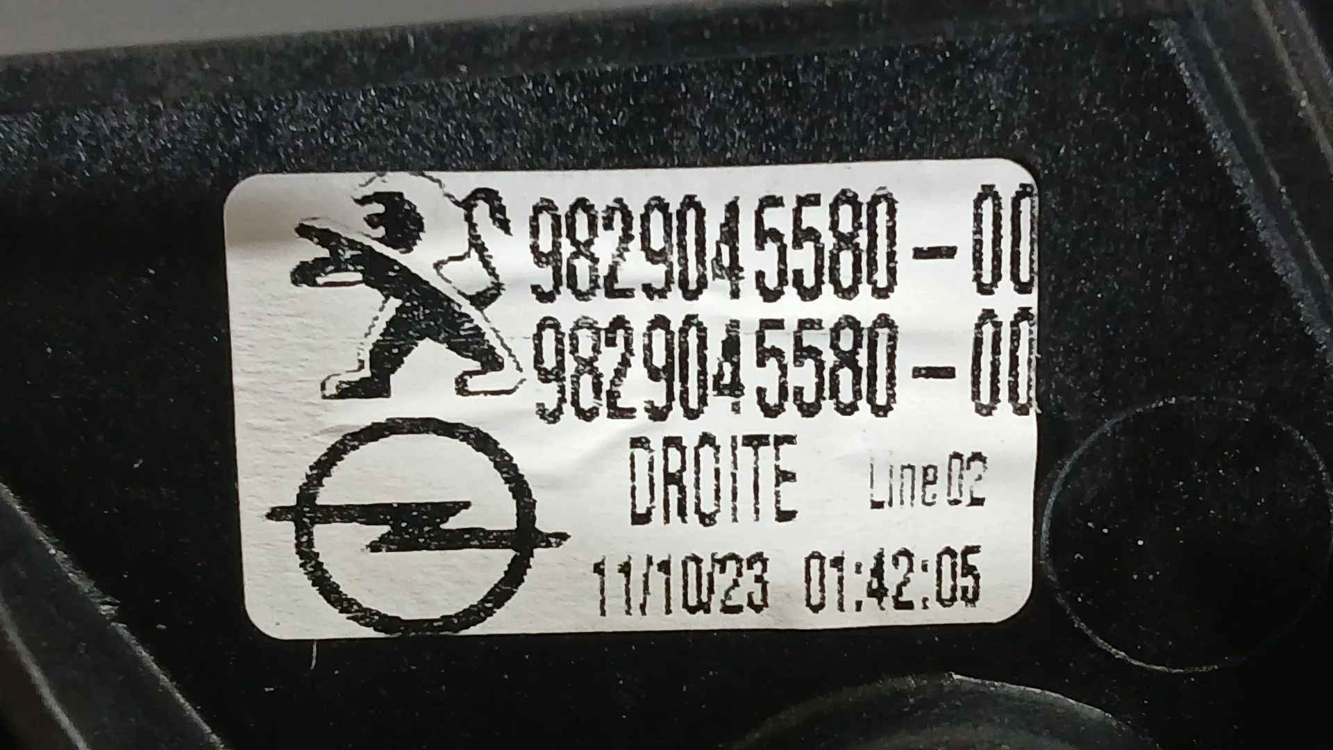 Elevalunas Trasero Derecho para Opel Corsa F (P2Jo)